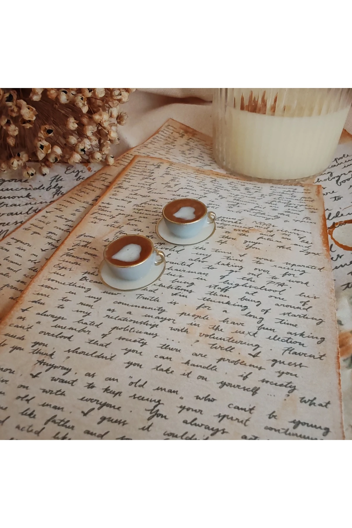 BBD Minyatür Latte kahve 2'li fincan