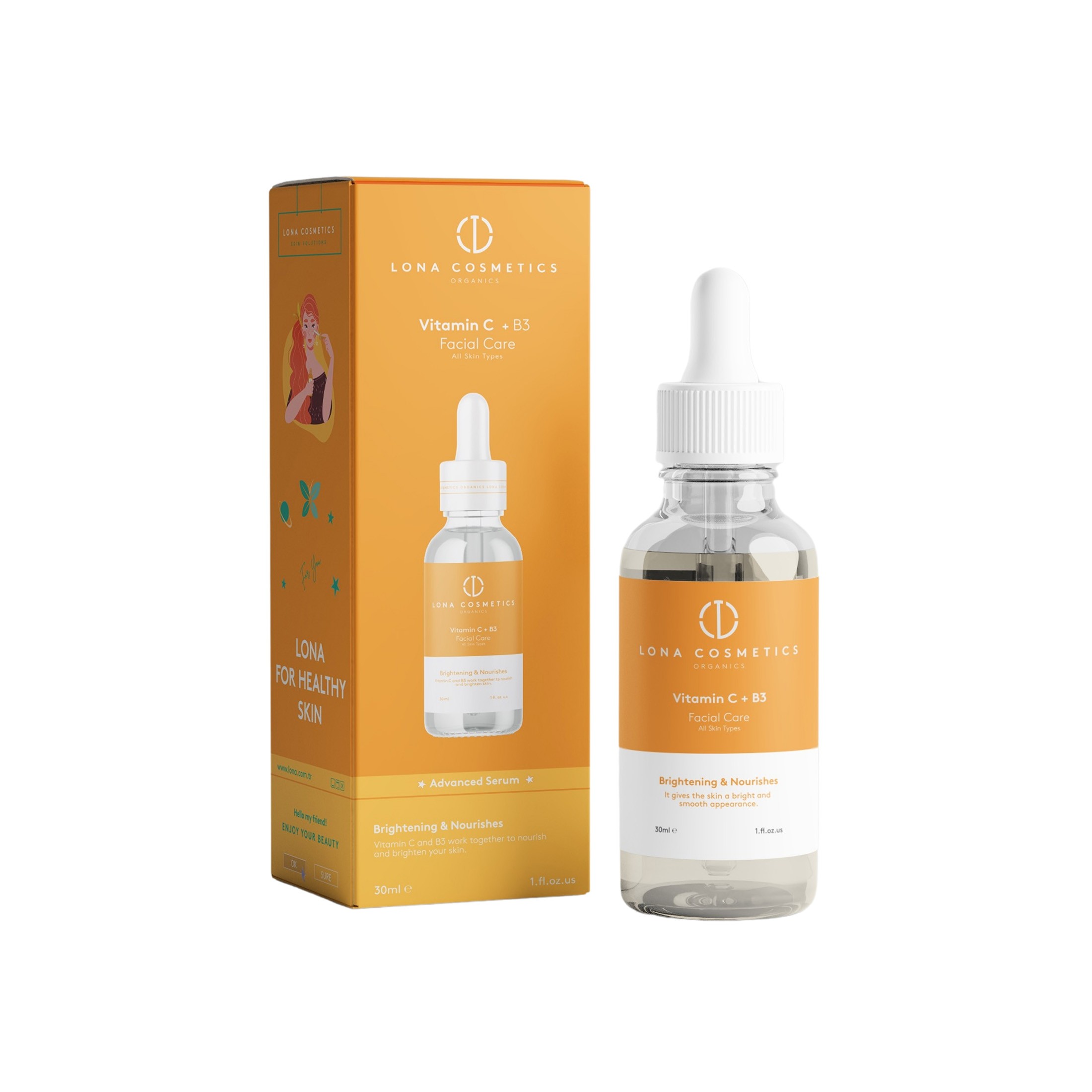 Leke Azaltmaya Yardımcı Set - Vitamin C+B3 Serum ve Arbutin Serum