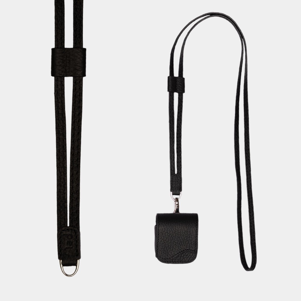 AirPods Pouch with Strap Classic Black Set