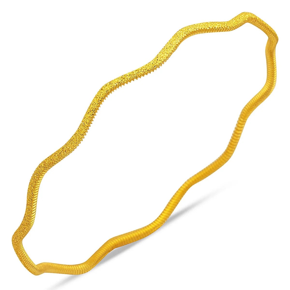 22 Ayar Simli Zigzag Ajda Altın Bilezik 10 gram