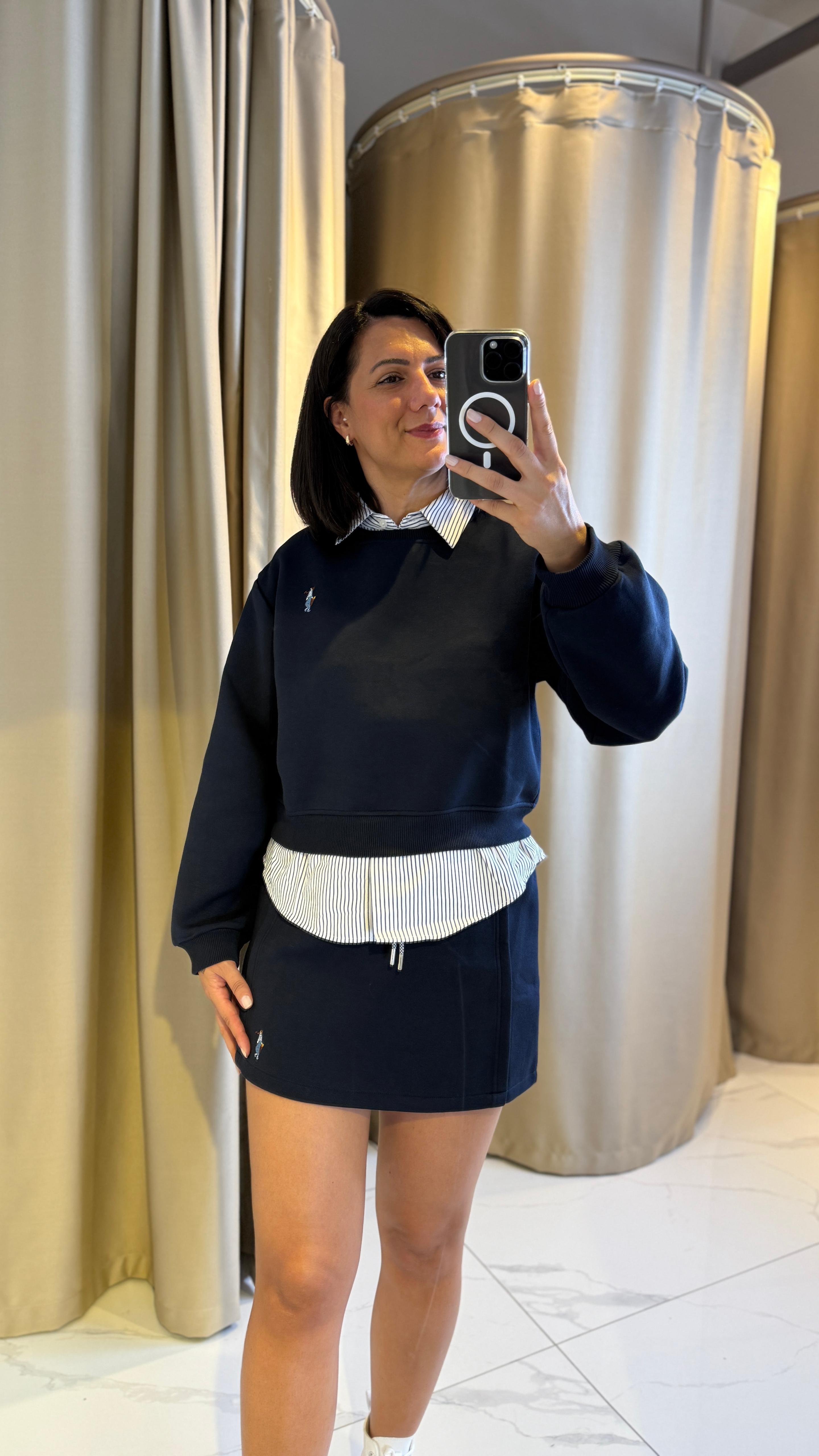 YAKA DETAYLI TASARIM SWEAT