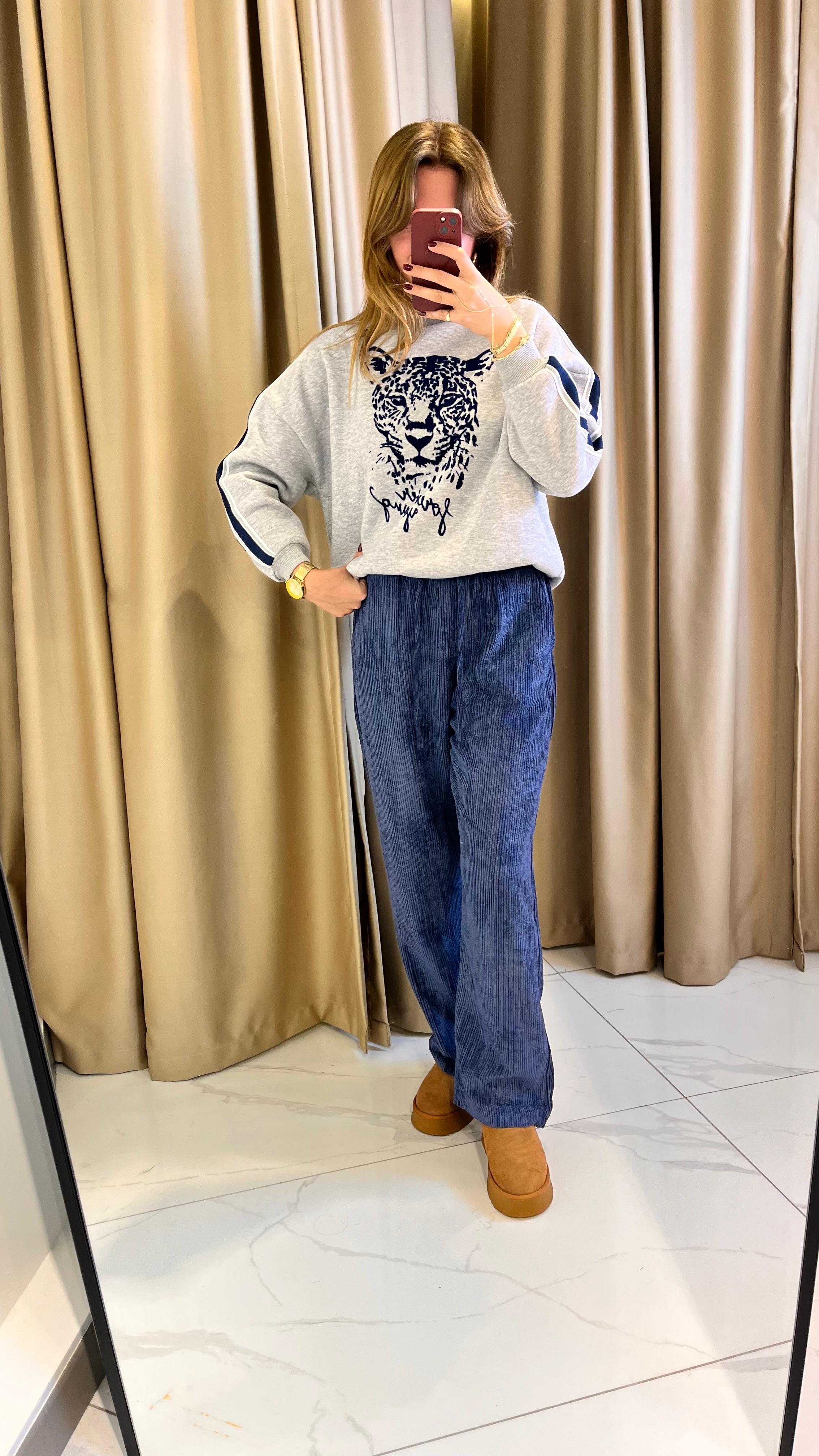 KADİFE BAĞCIKLI PALAZZO PANTOLON