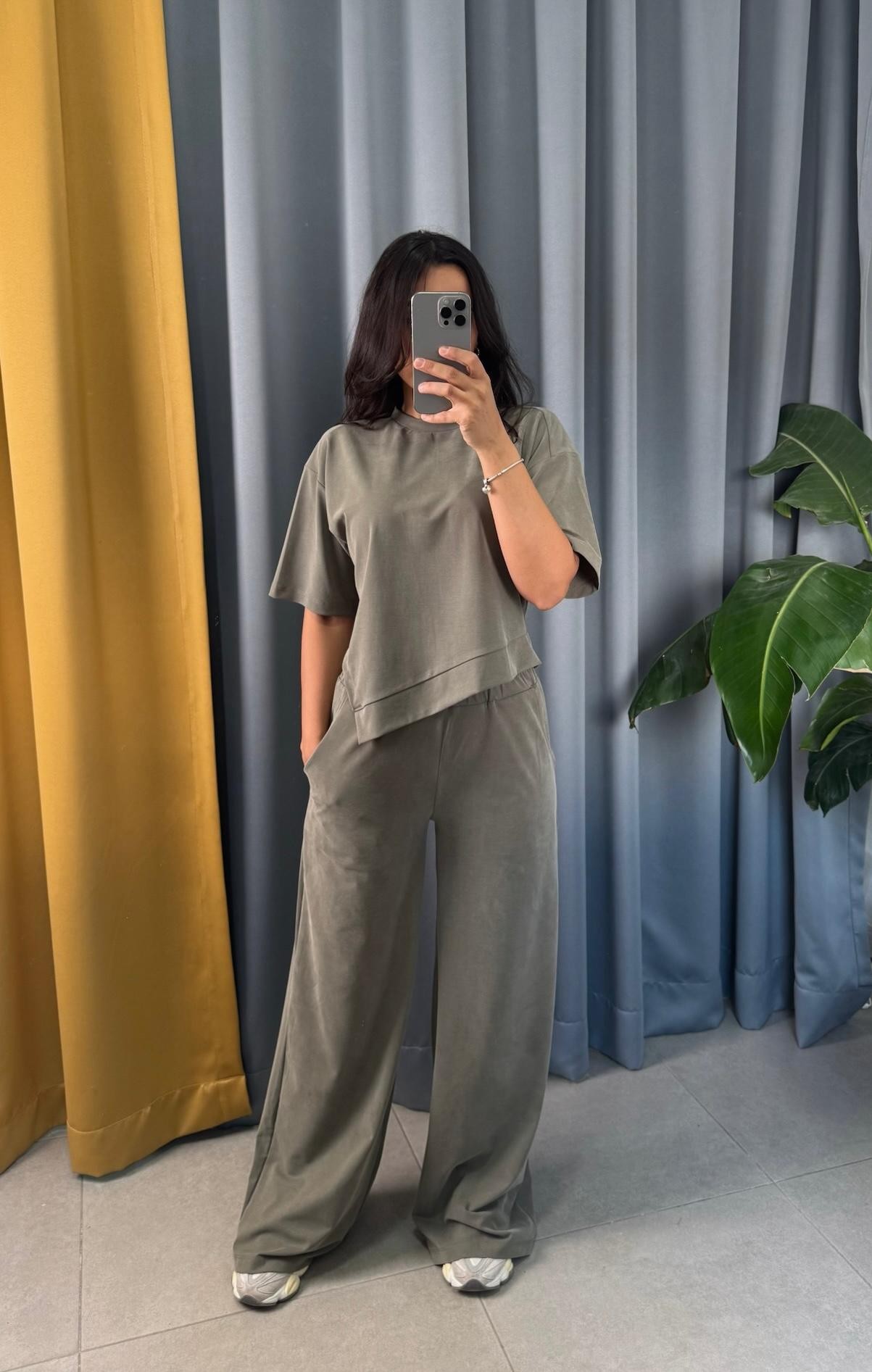 PREMİUM ASİMETRİK KESİM TSHIRT TAKIM