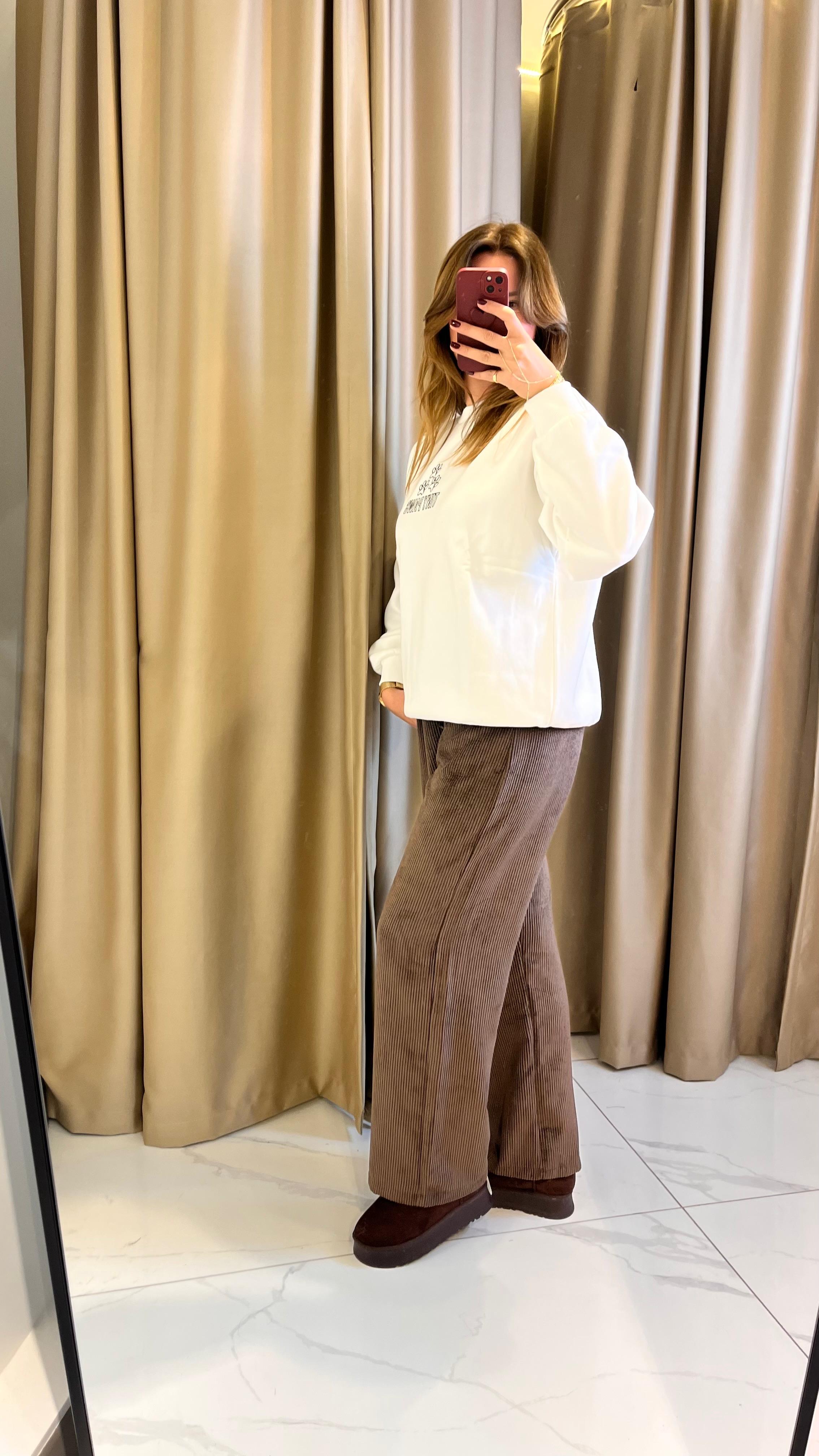 KADİFE BAĞCIKLI PALAZZO PANTOLON