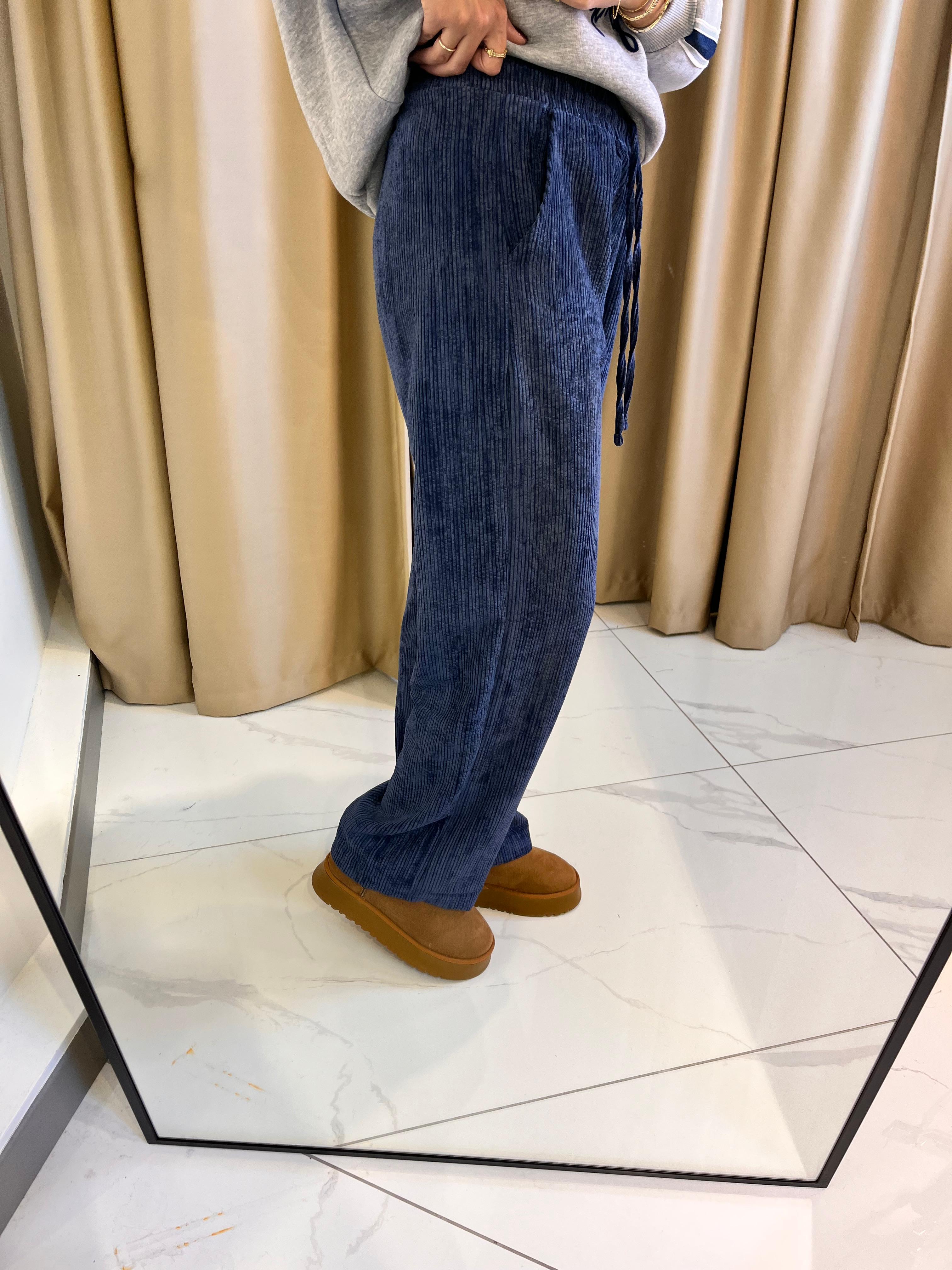 KADİFE BAĞCIKLI PALAZZO PANTOLON