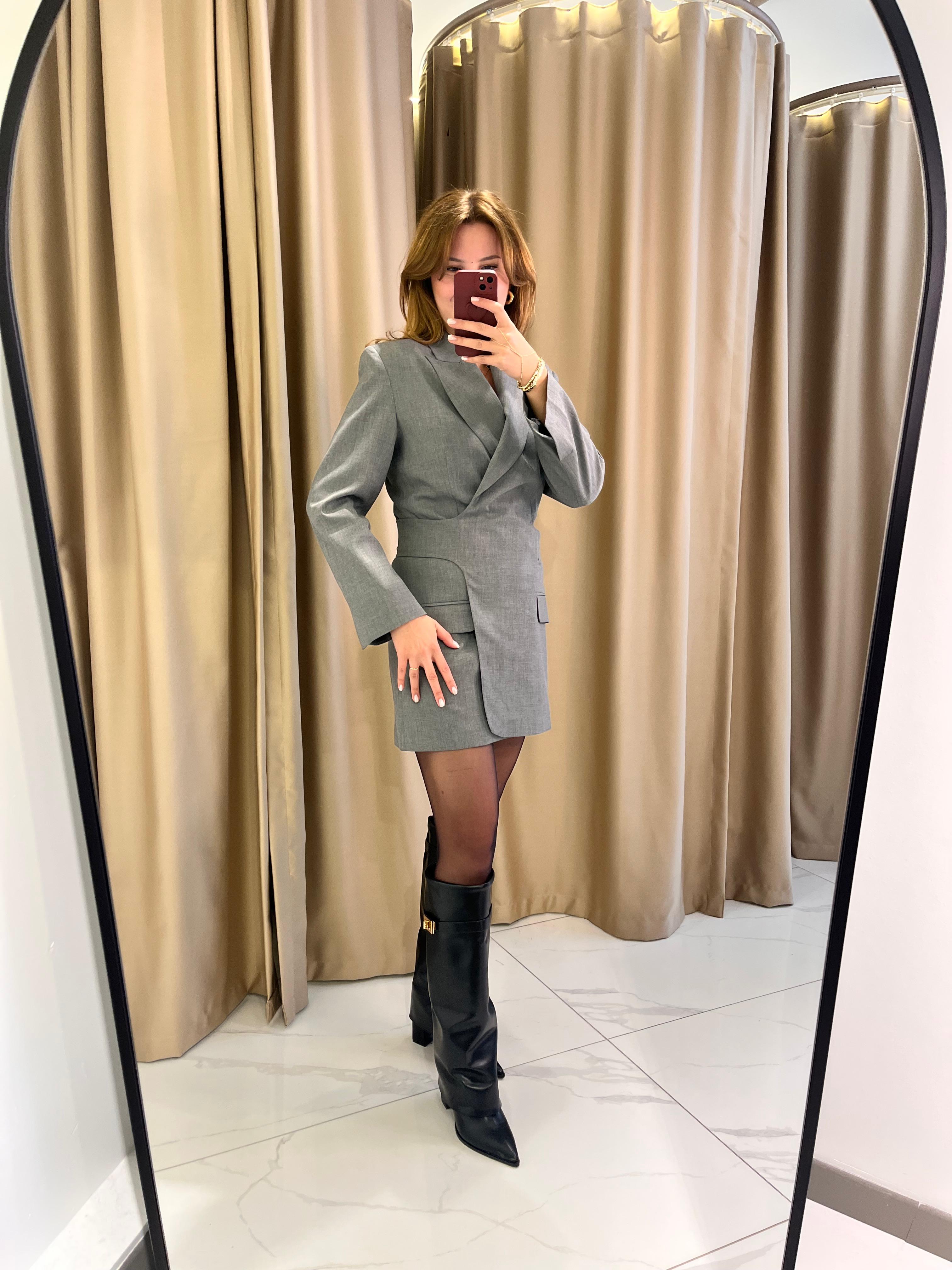 KRUVAZE TASARIM CEKET ELBİSE