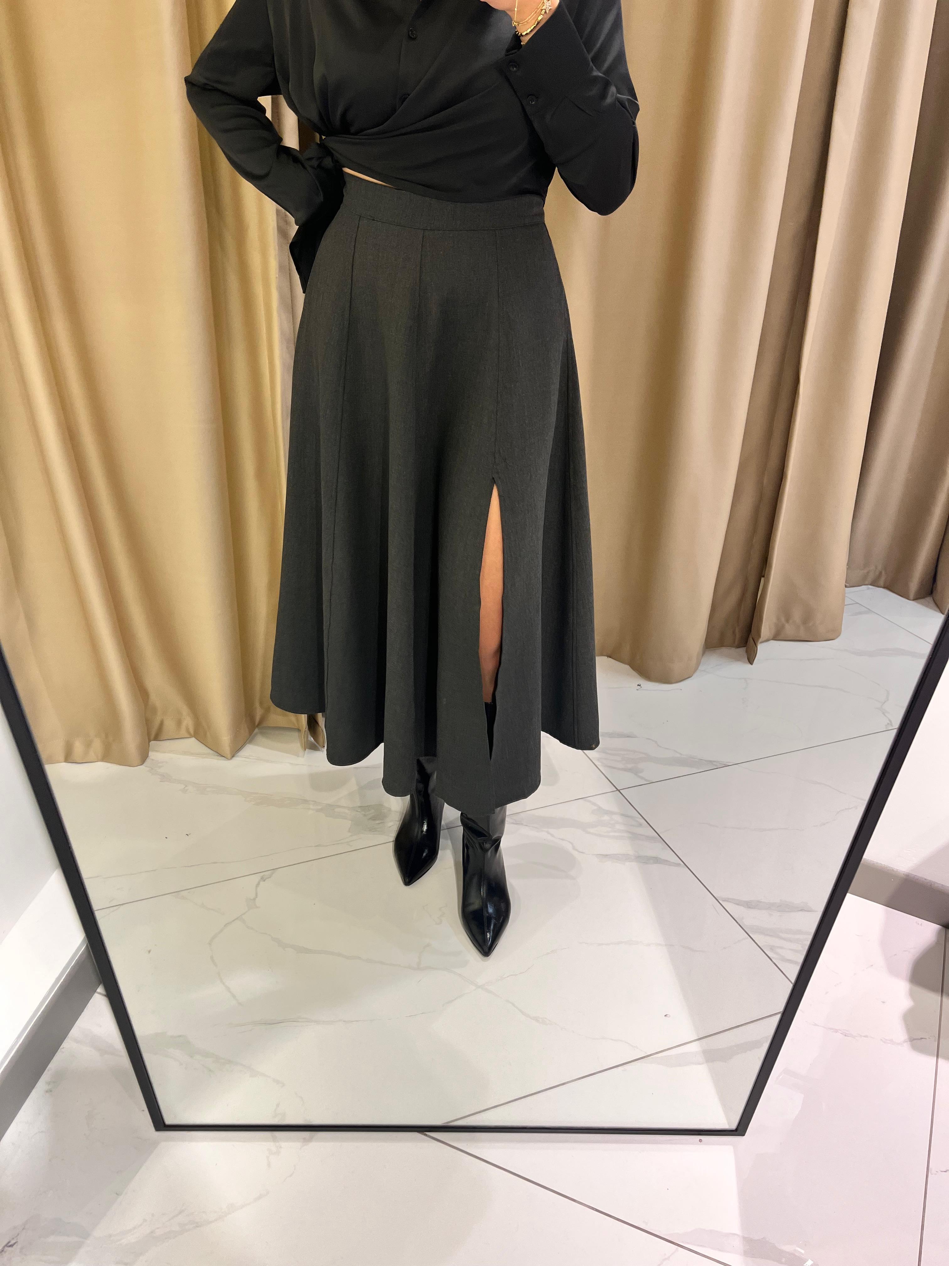 GODELİ YIRTMAÇLI ETEK