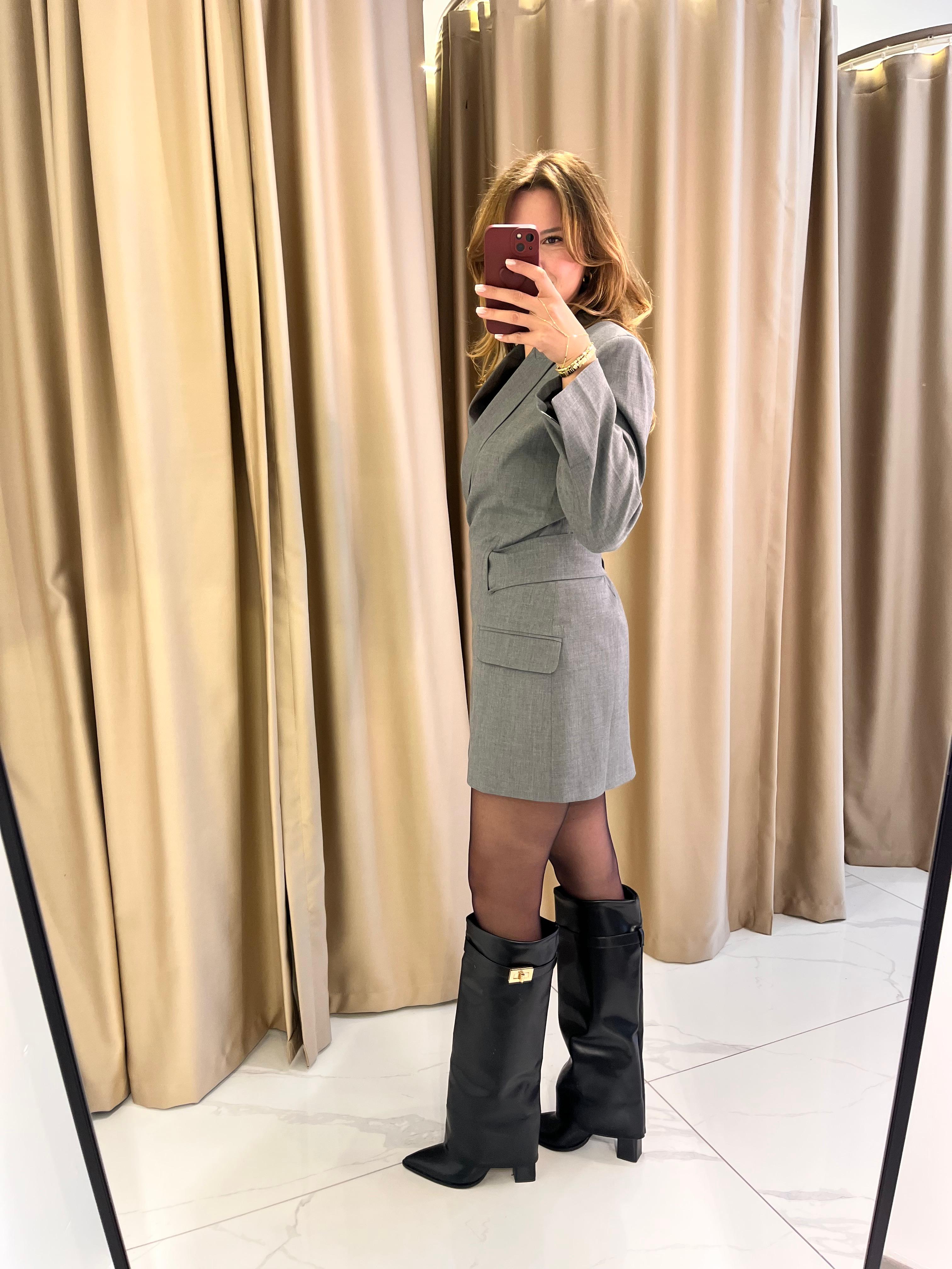 KRUVAZE TASARIM CEKET ELBİSE