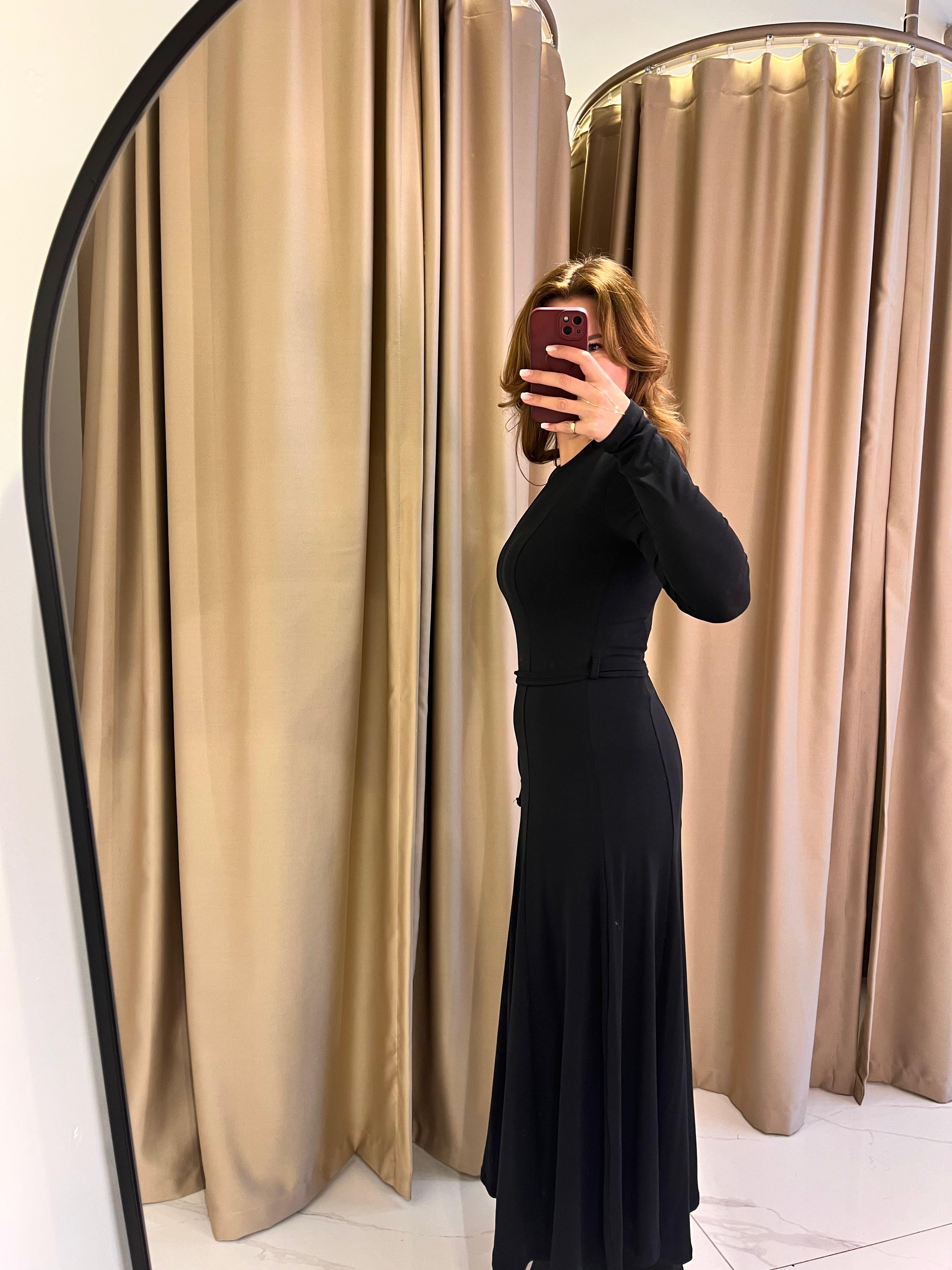 KEMER DETAY PREMİUM ELBİSE