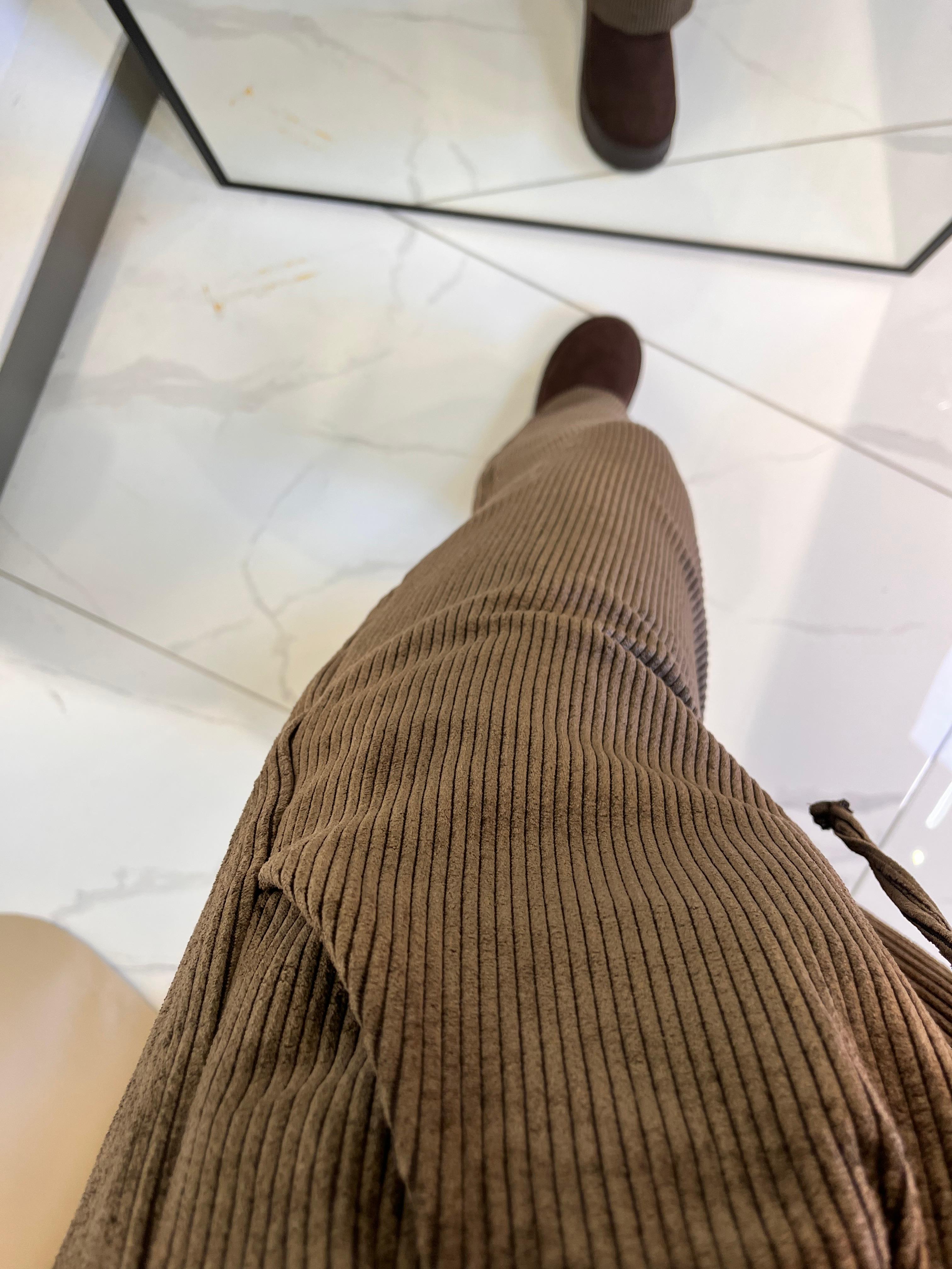 KADİFE BAĞCIKLI PALAZZO PANTOLON