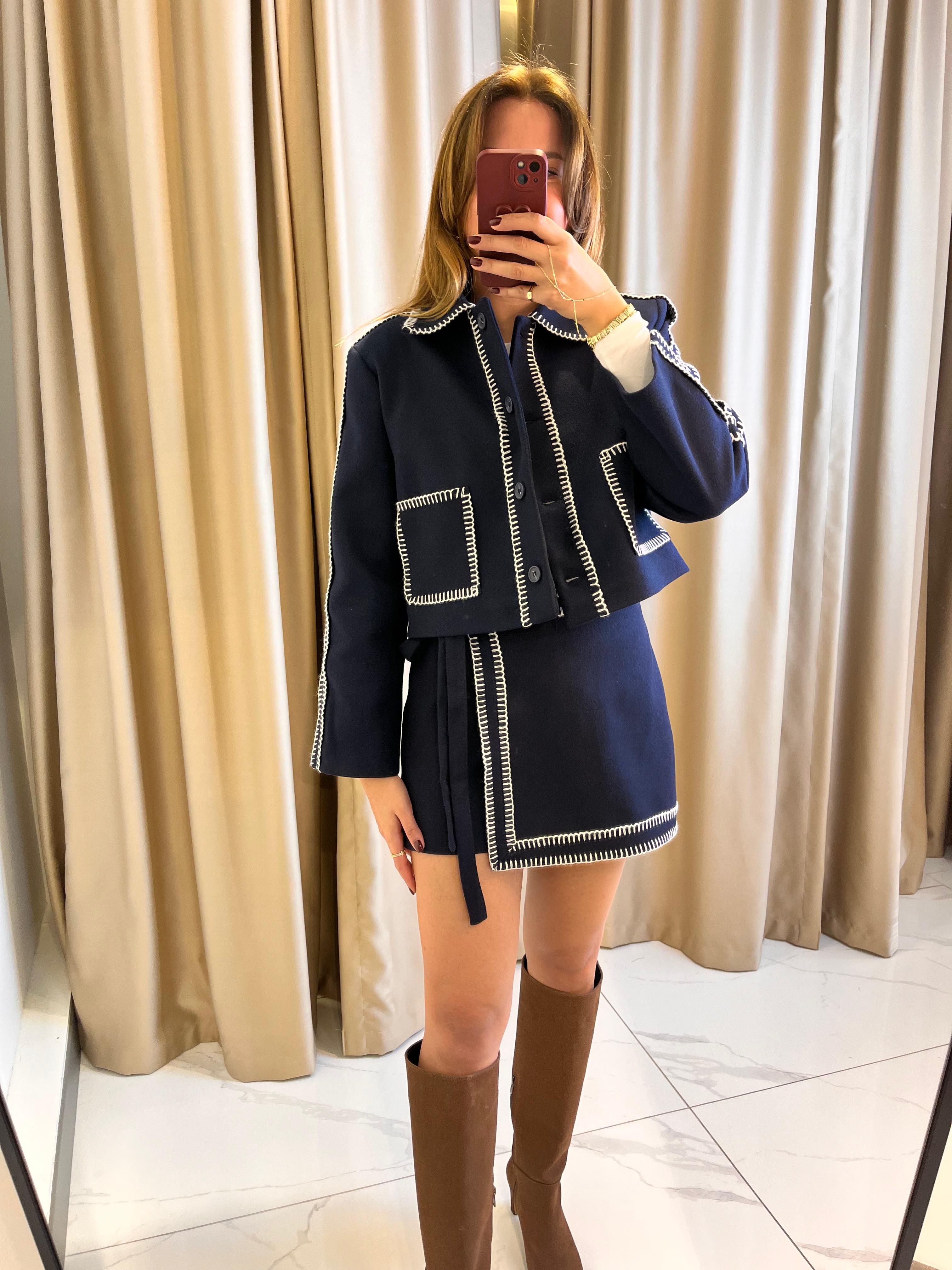 DİKİŞ DETAY KAŞE ŞORT ETEK