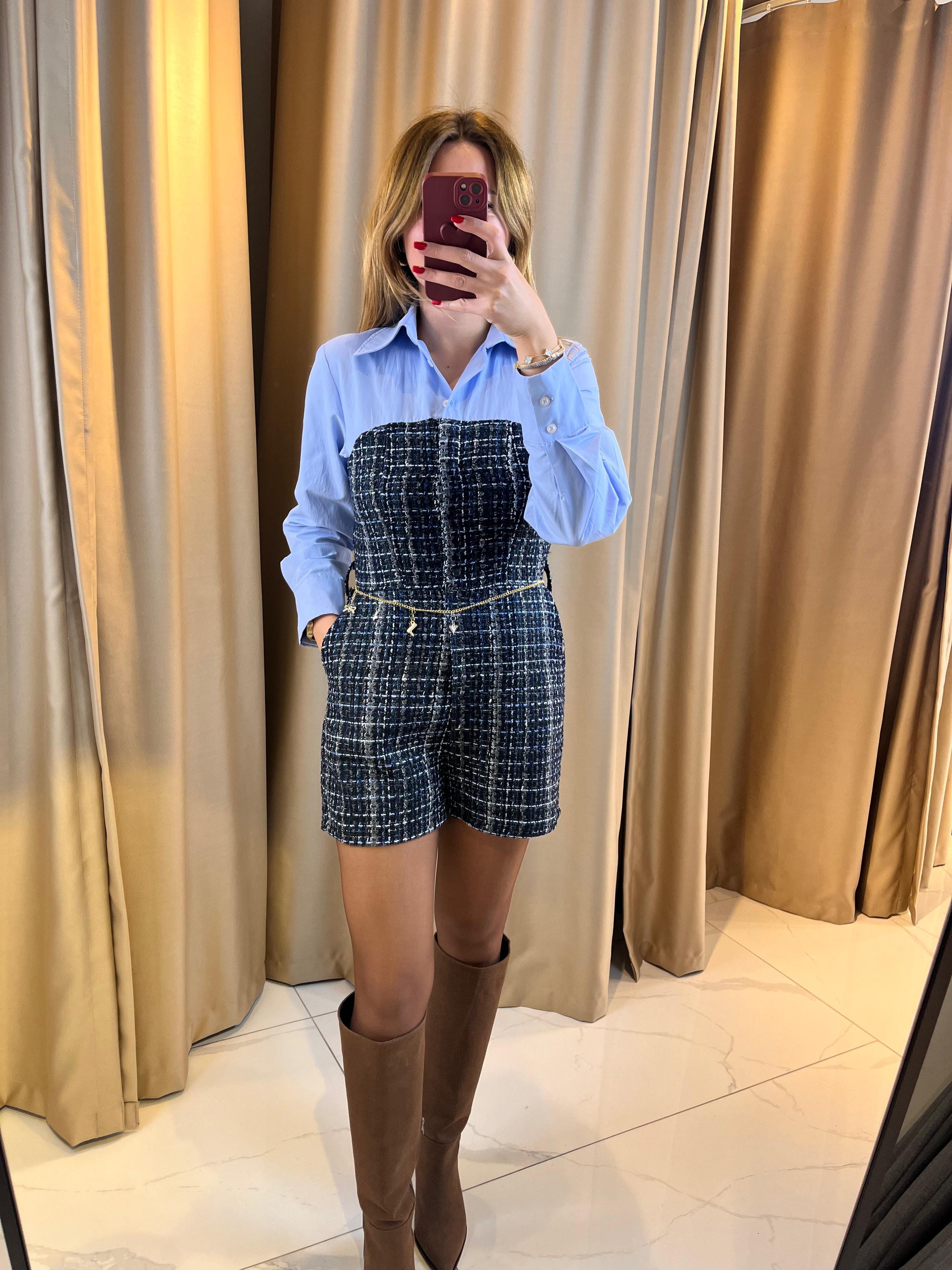 TASARIM ÇİFT PARÇA GÖRÜNÜMLÜ TULUM