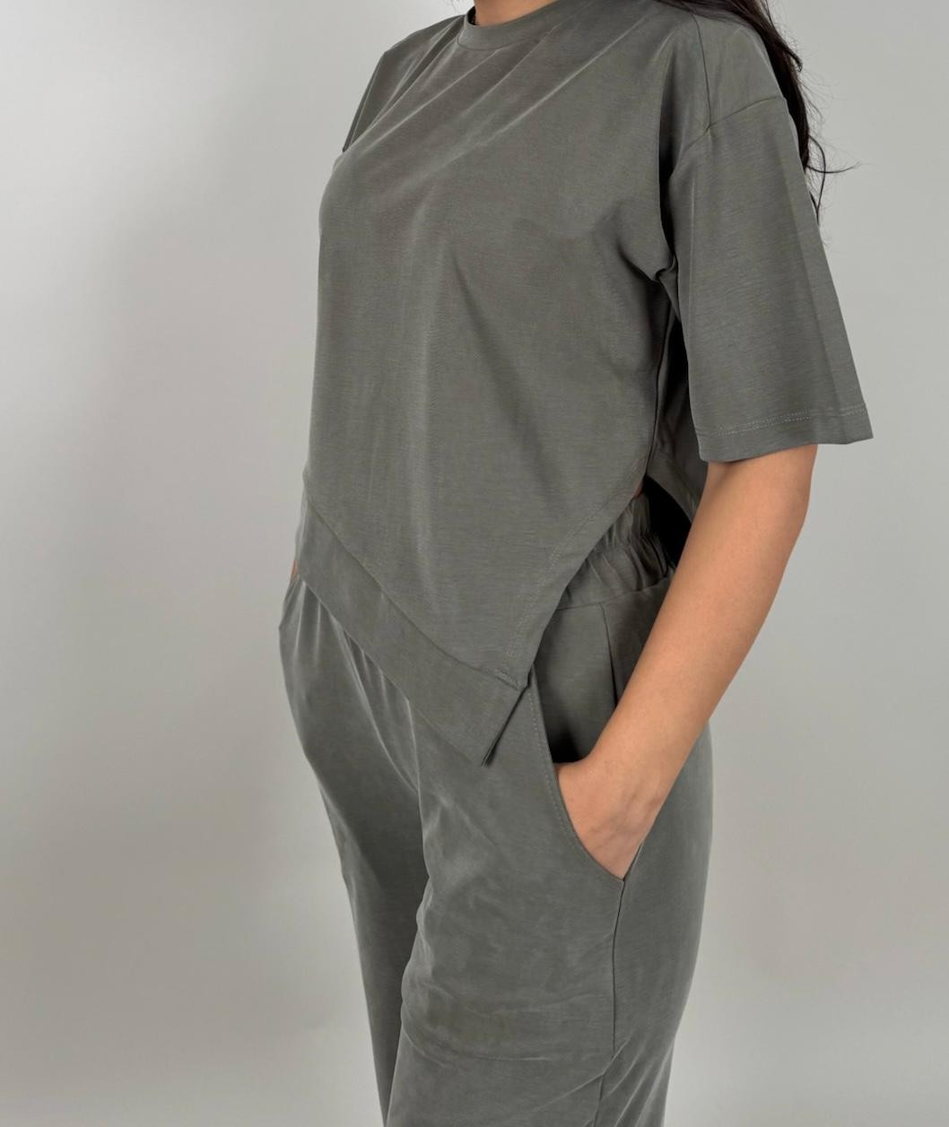 PREMİUM ASİMETRİK KESİM TSHIRT TAKIM