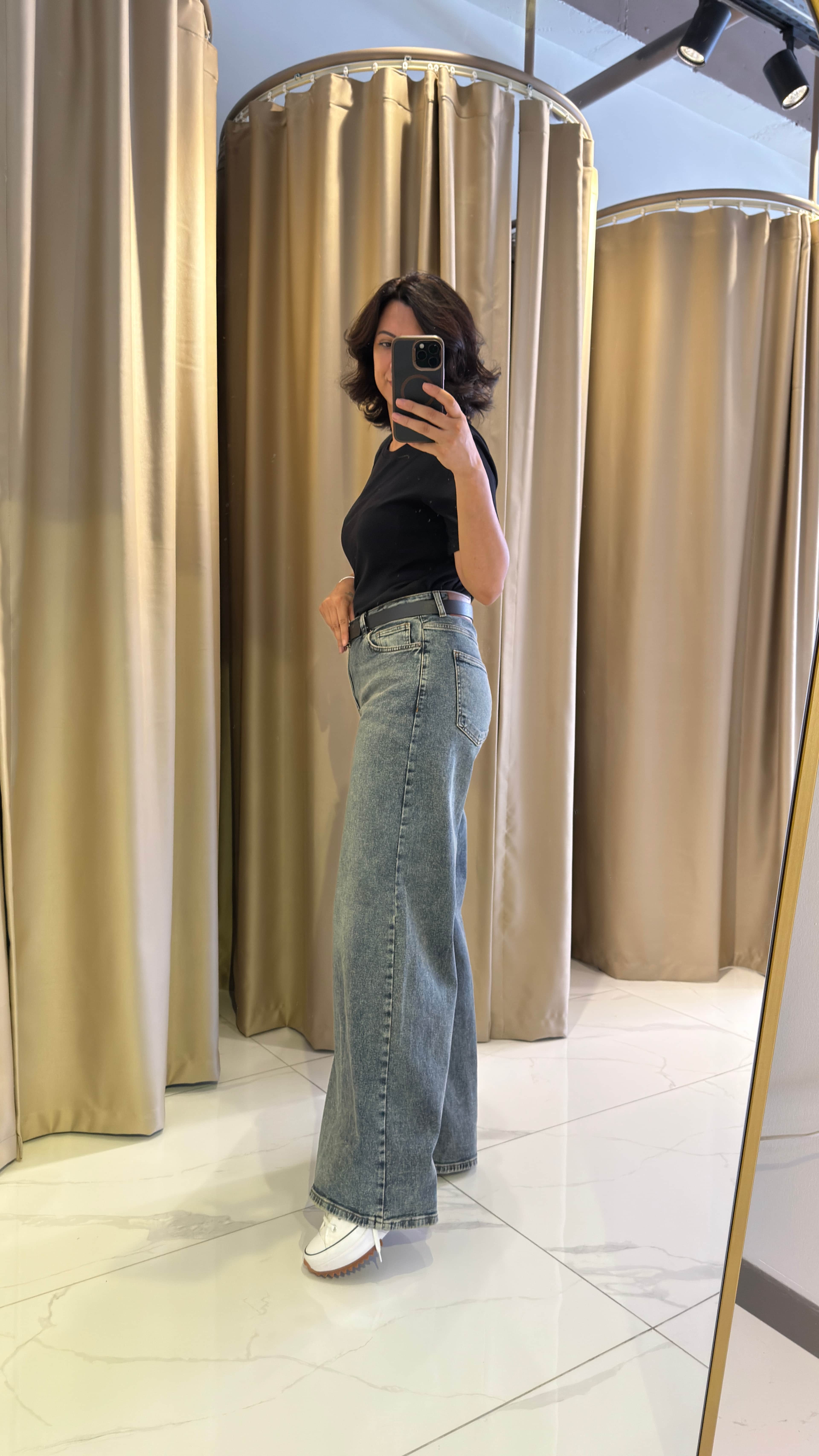 PARÇALI BAGGY JEANS