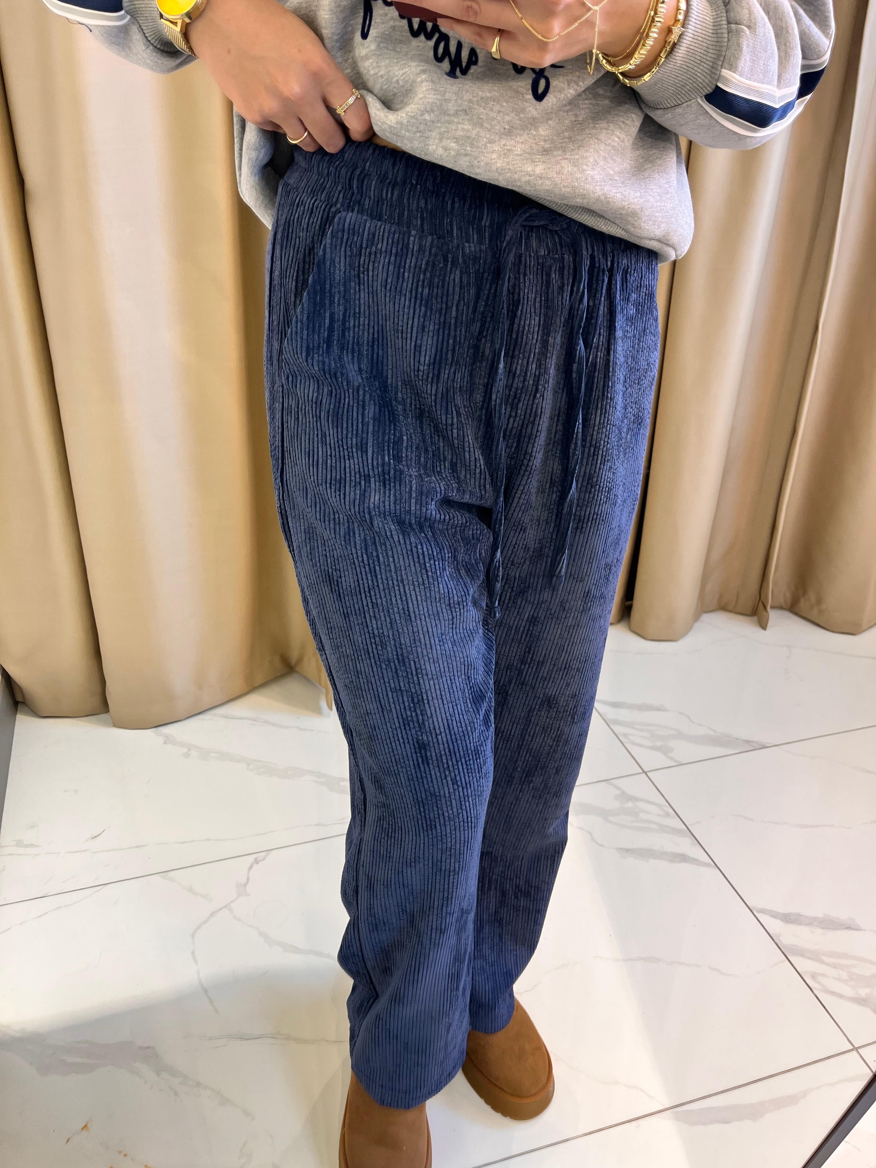 KADİFE BAĞCIKLI PALAZZO PANTOLON