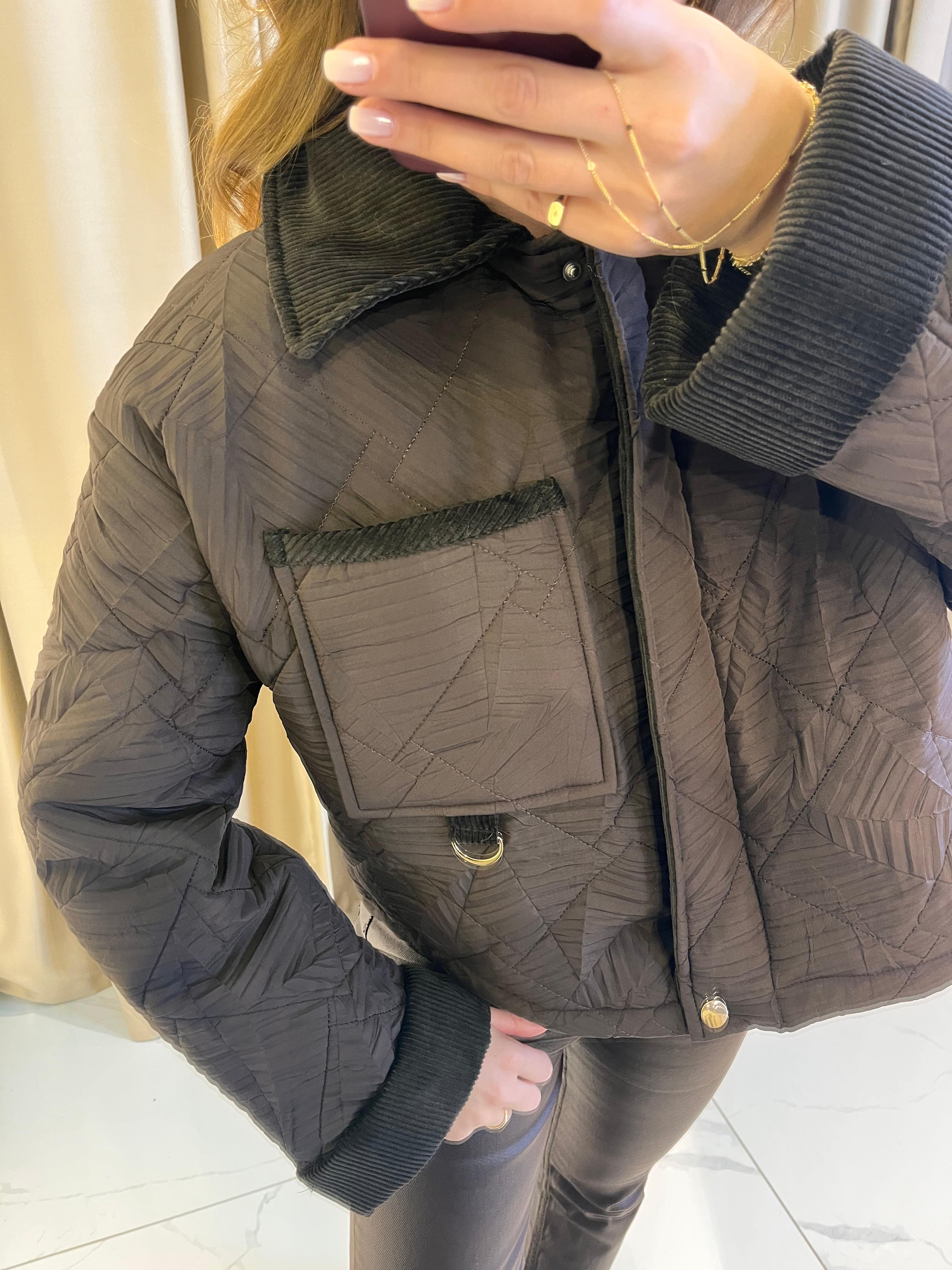 KAPİTONE TASARIM KISA MONT