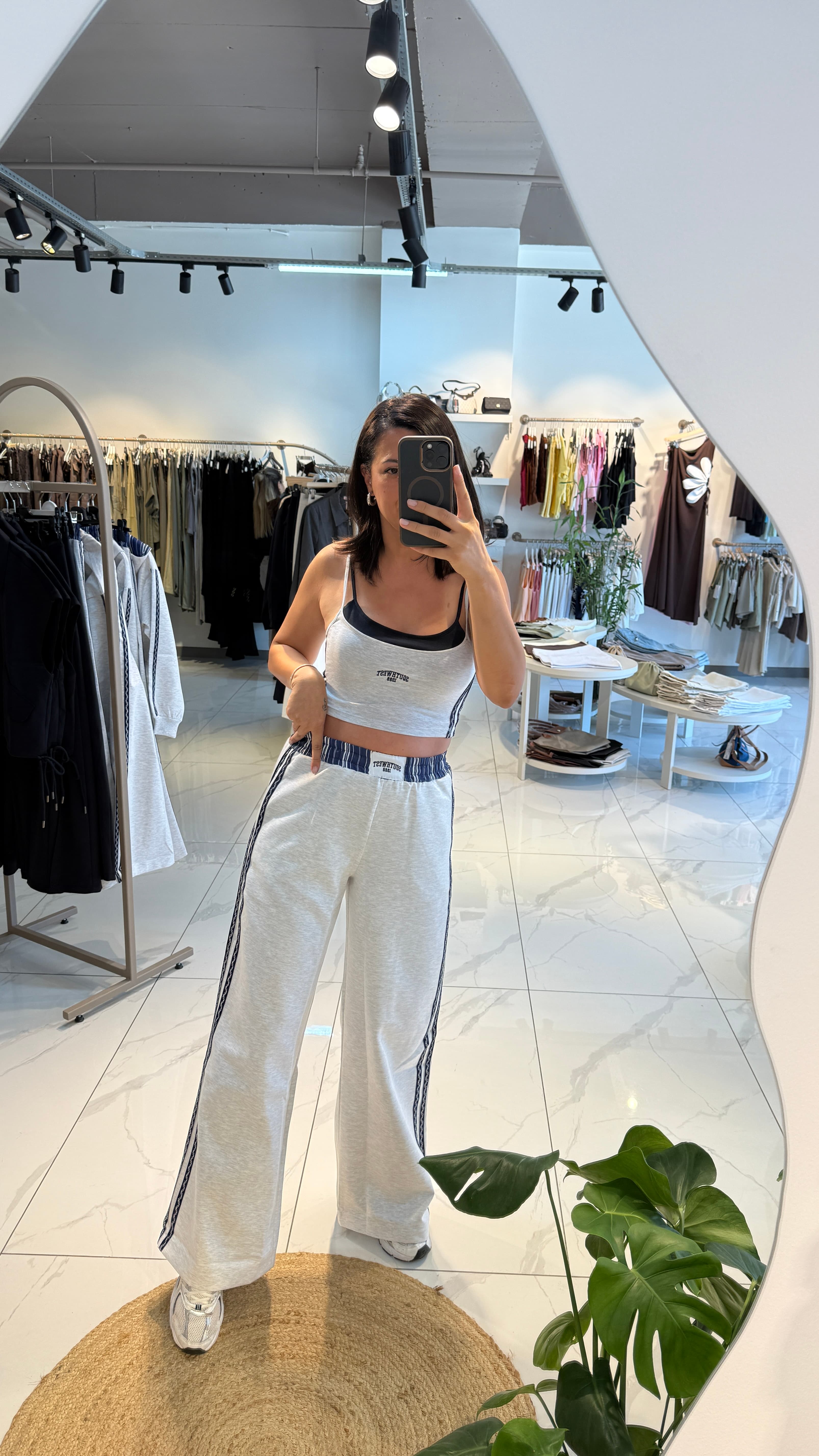 CROP ÇİFT ASKILI BLUZ