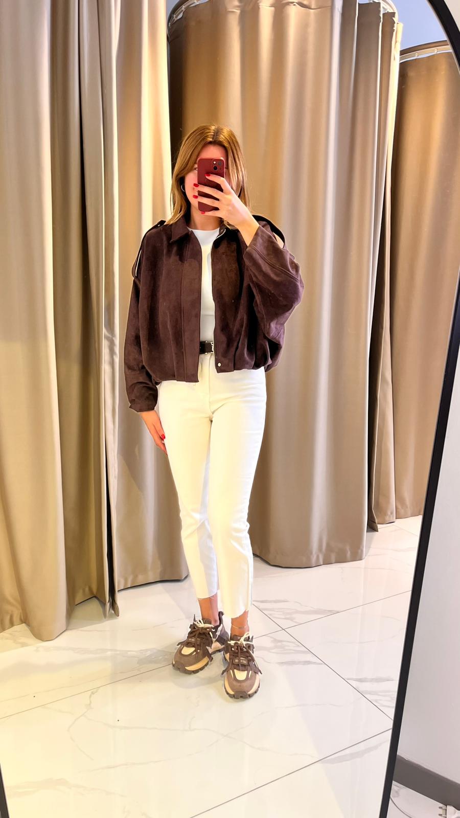 ZR PİLELİ SÜET BOMBER CEKET