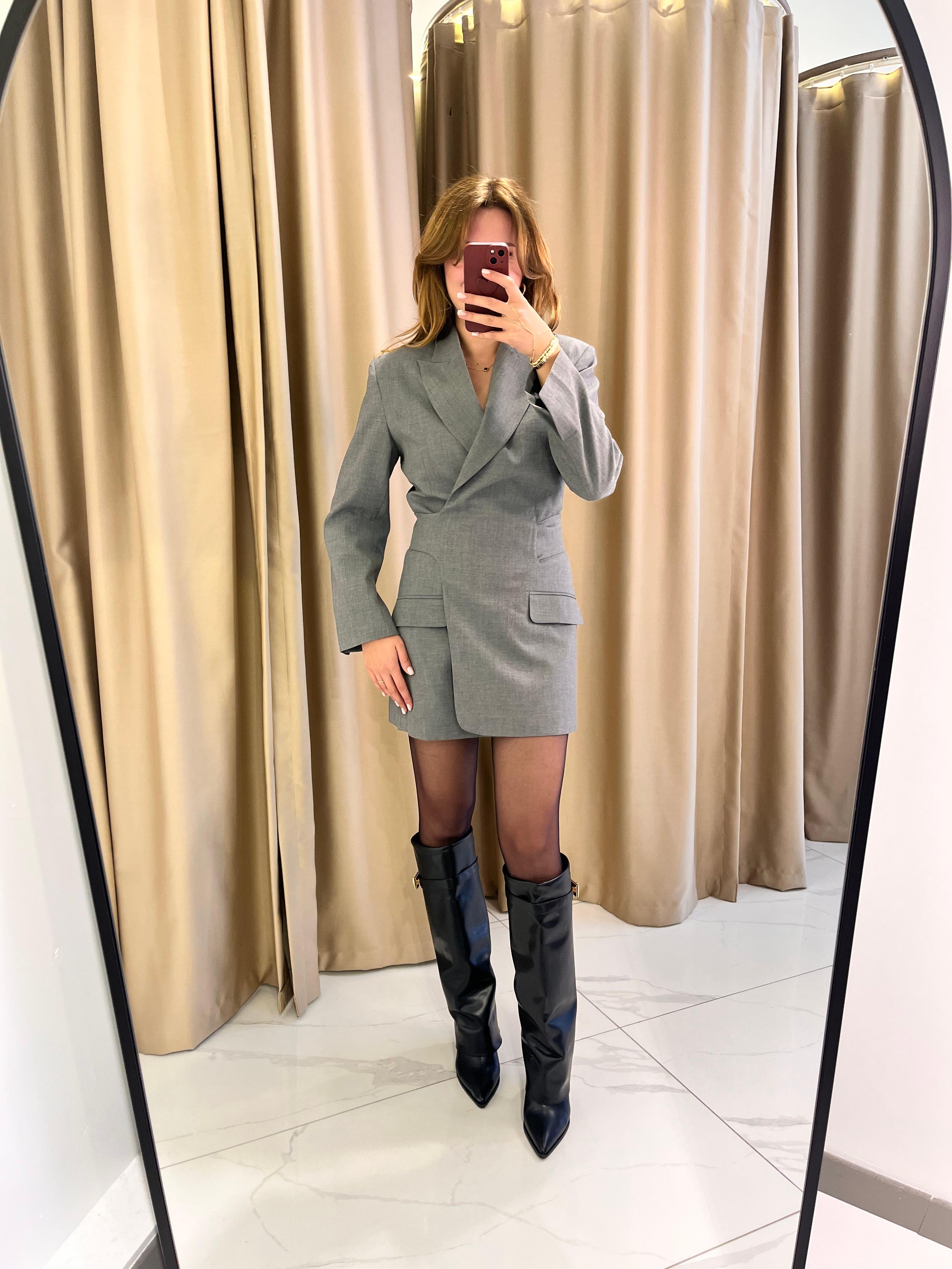 KRUVAZE TASARIM CEKET ELBİSE