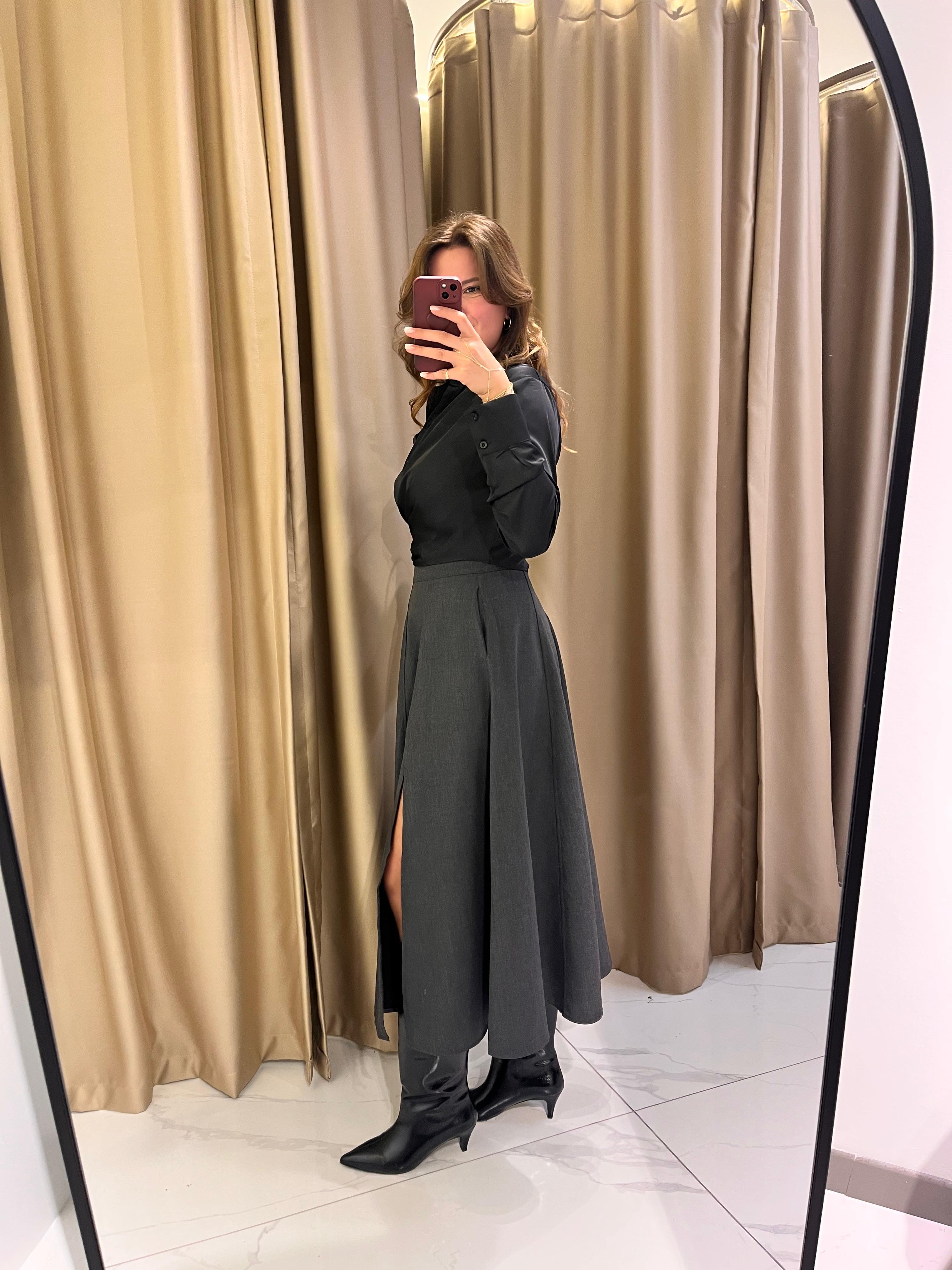 SATEN BAĞLAMA DETAY GÖMLEK