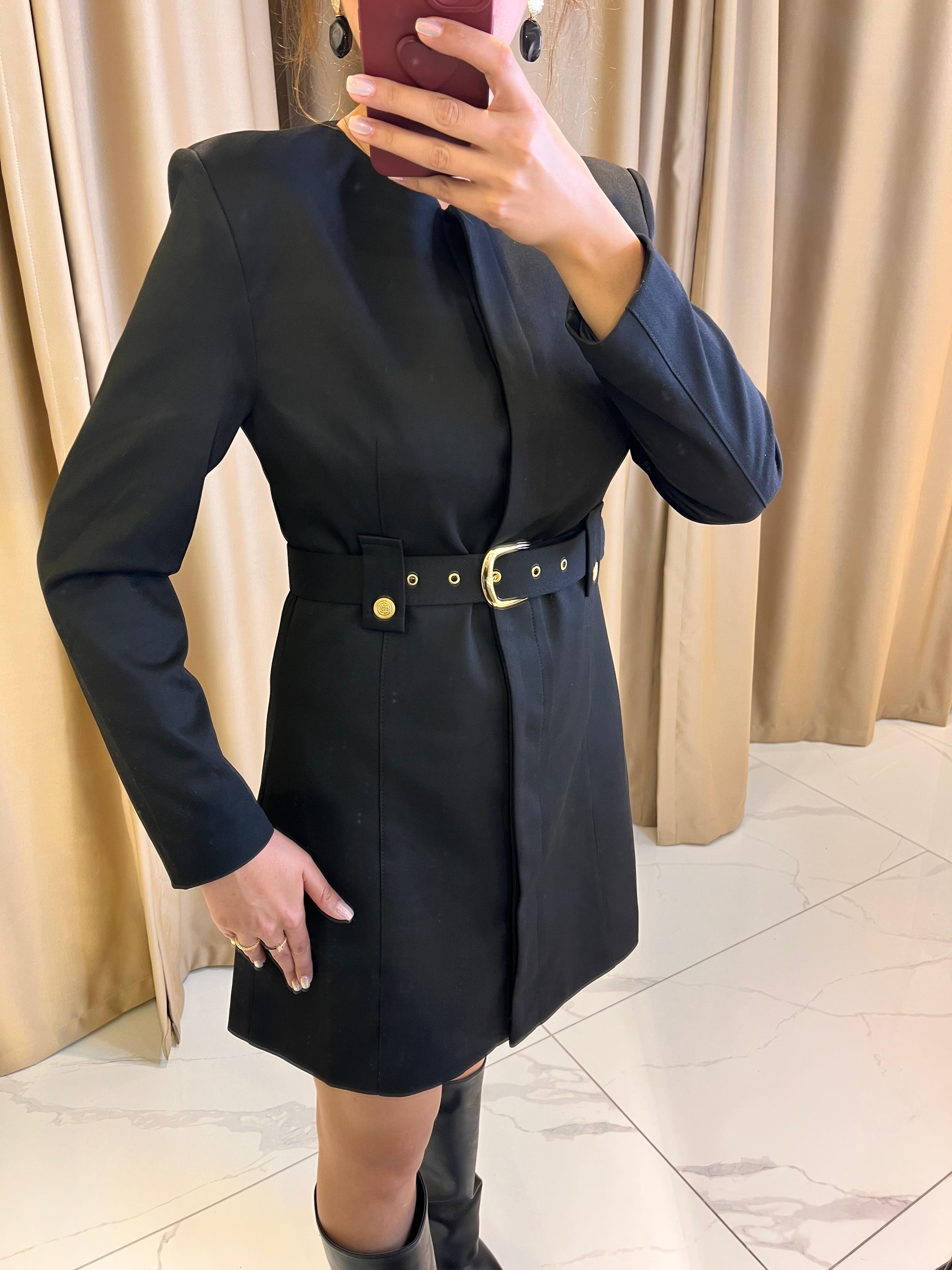 KEMER DETAY MİNİ ELBİSE