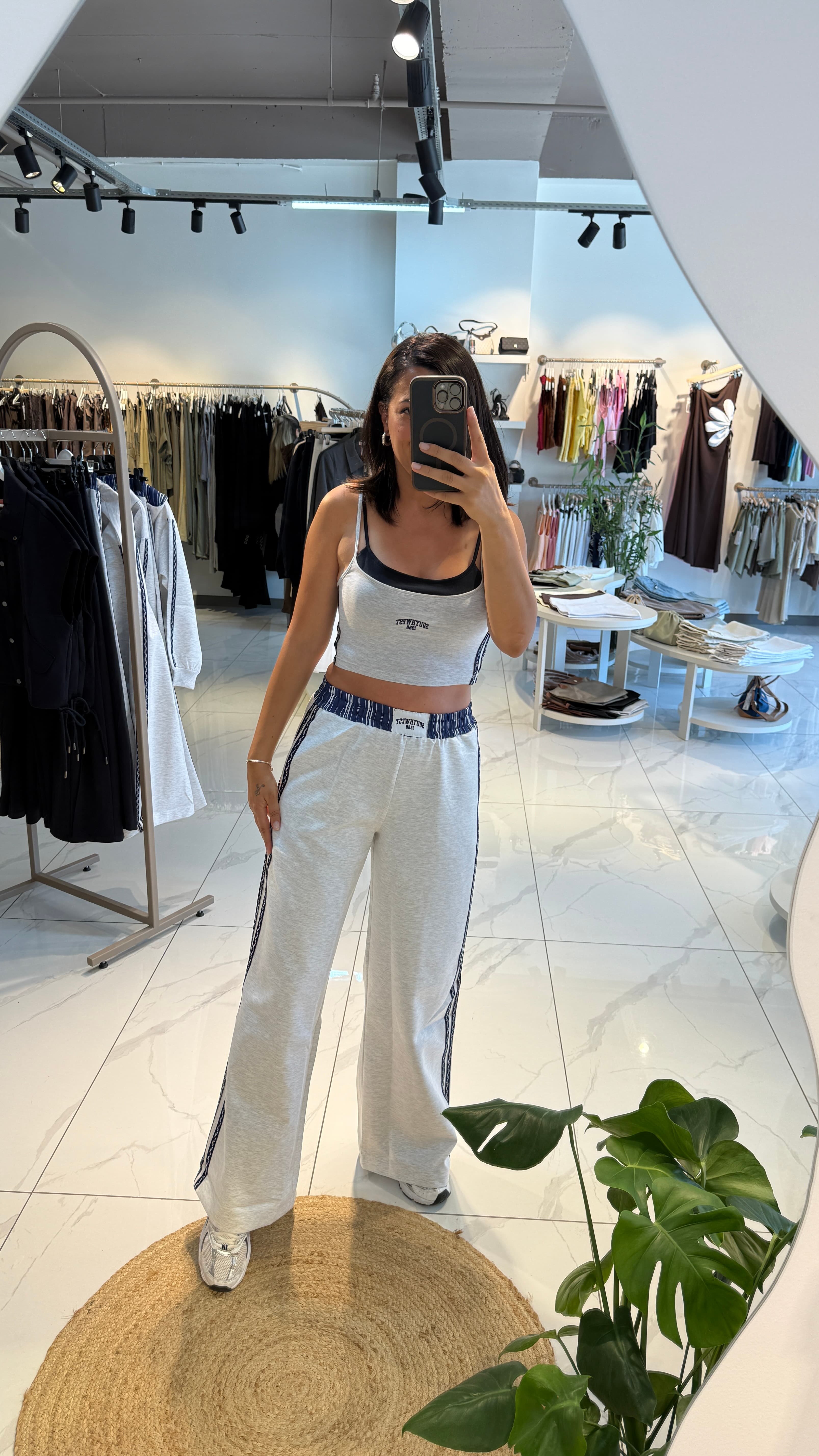 CROP ÇİFT ASKILI BLUZ
