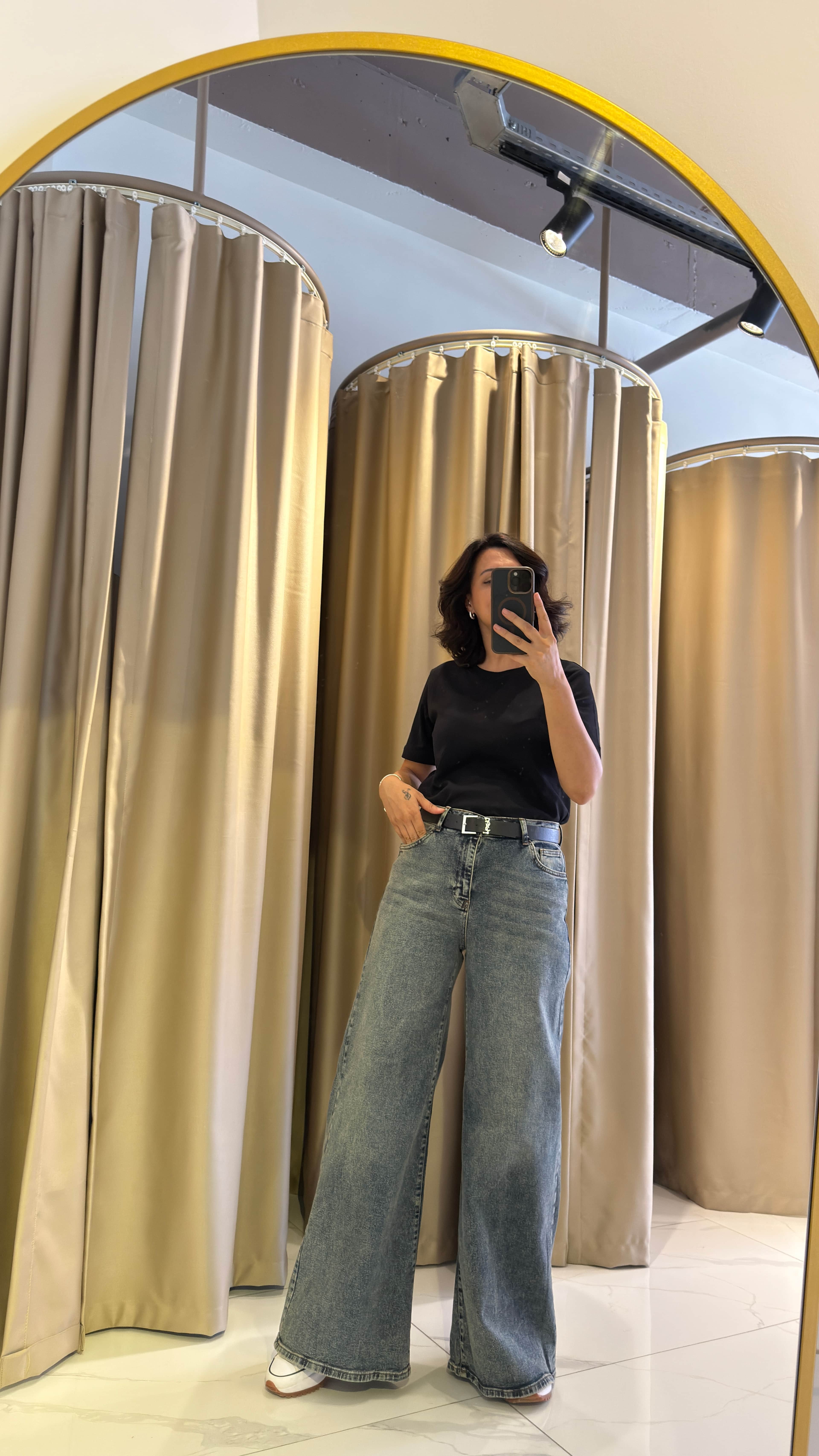 PARÇALI BAGGY JEANS