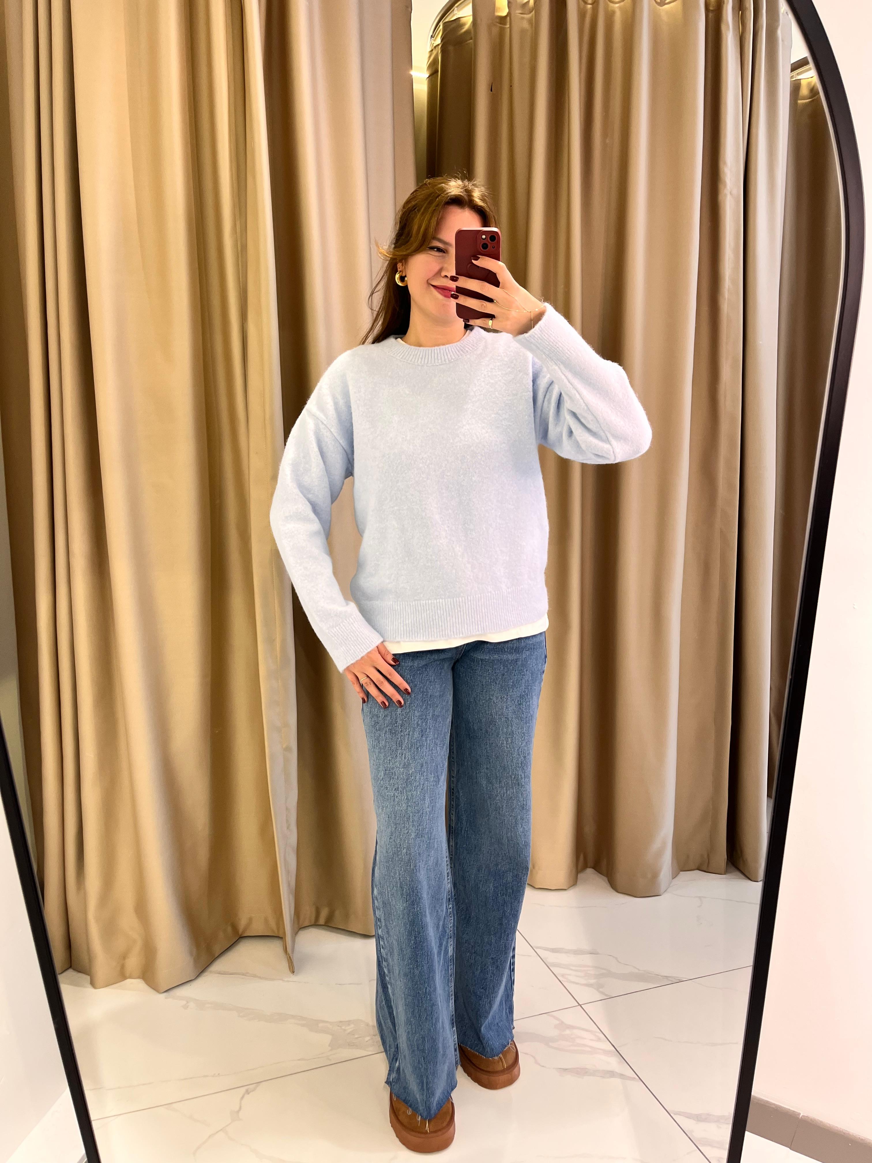 BİSİKLET YAKA YUMOŞ KAZAK