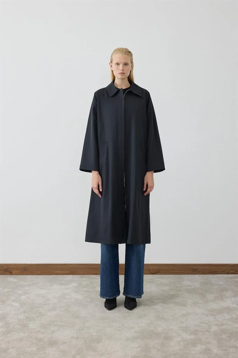 MİORİ ALERA TRENÇKOT MIO26K2200001 - Siyah