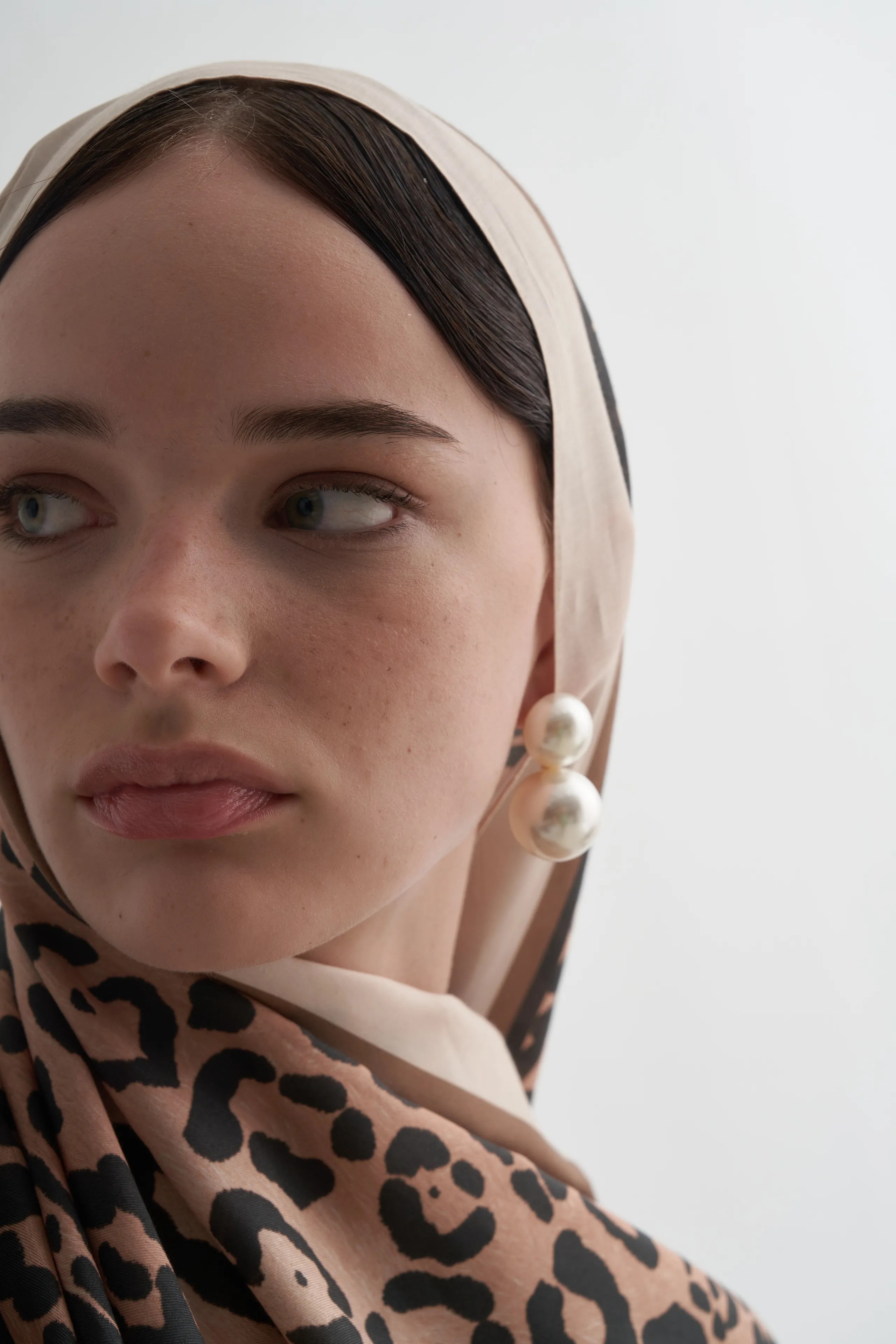 BEİGE LEOPARD ŞAL