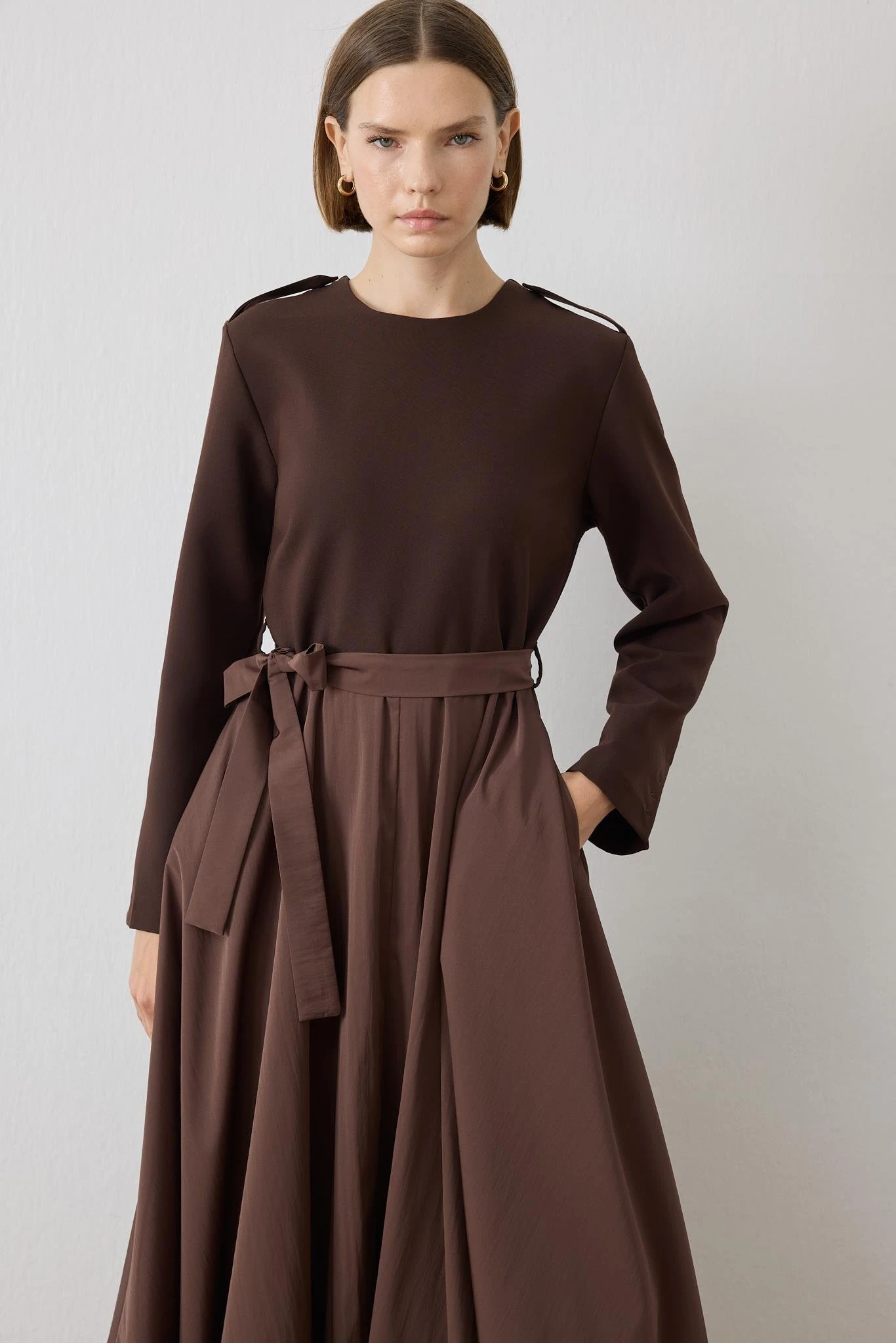 TERZİ DÜKKANI BELLA BALON ETEK DETAYLI ELBİSE TD26K05000013