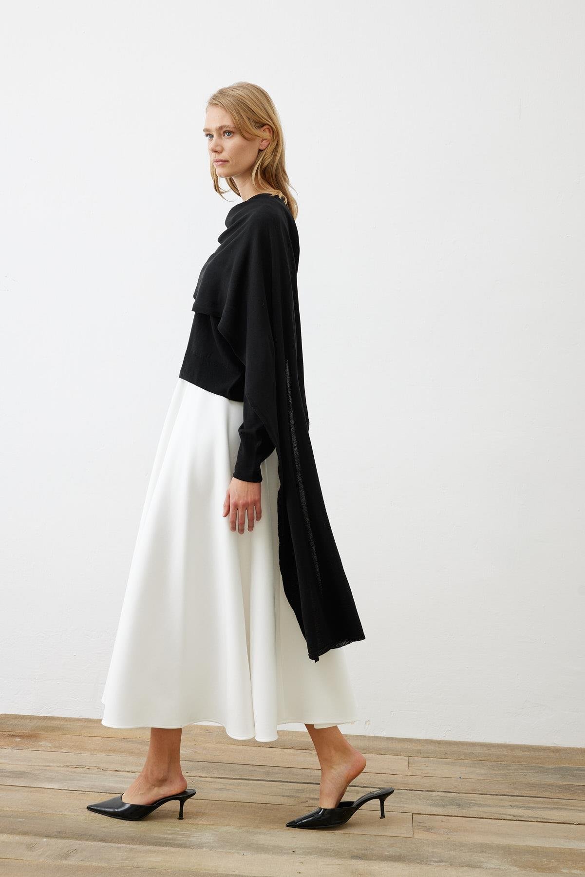 TERZİ DÜKKANI BELLA ŞAL DETAYLI TRİKO KAZAK TD24K15033009