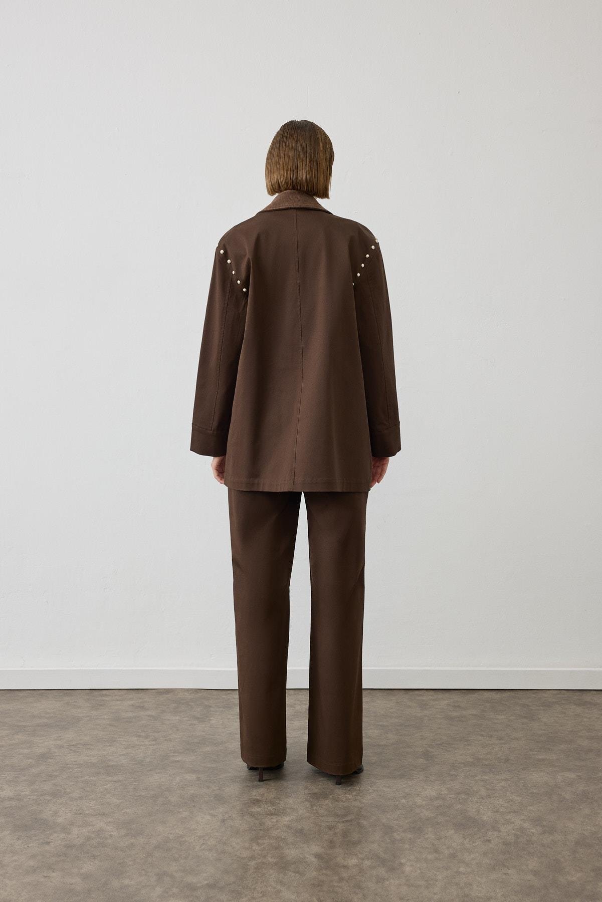 TERZİ DÜKKANI SPARK İNCİ DETAYLI PANTOLONLU TAKIM TD26K05000015