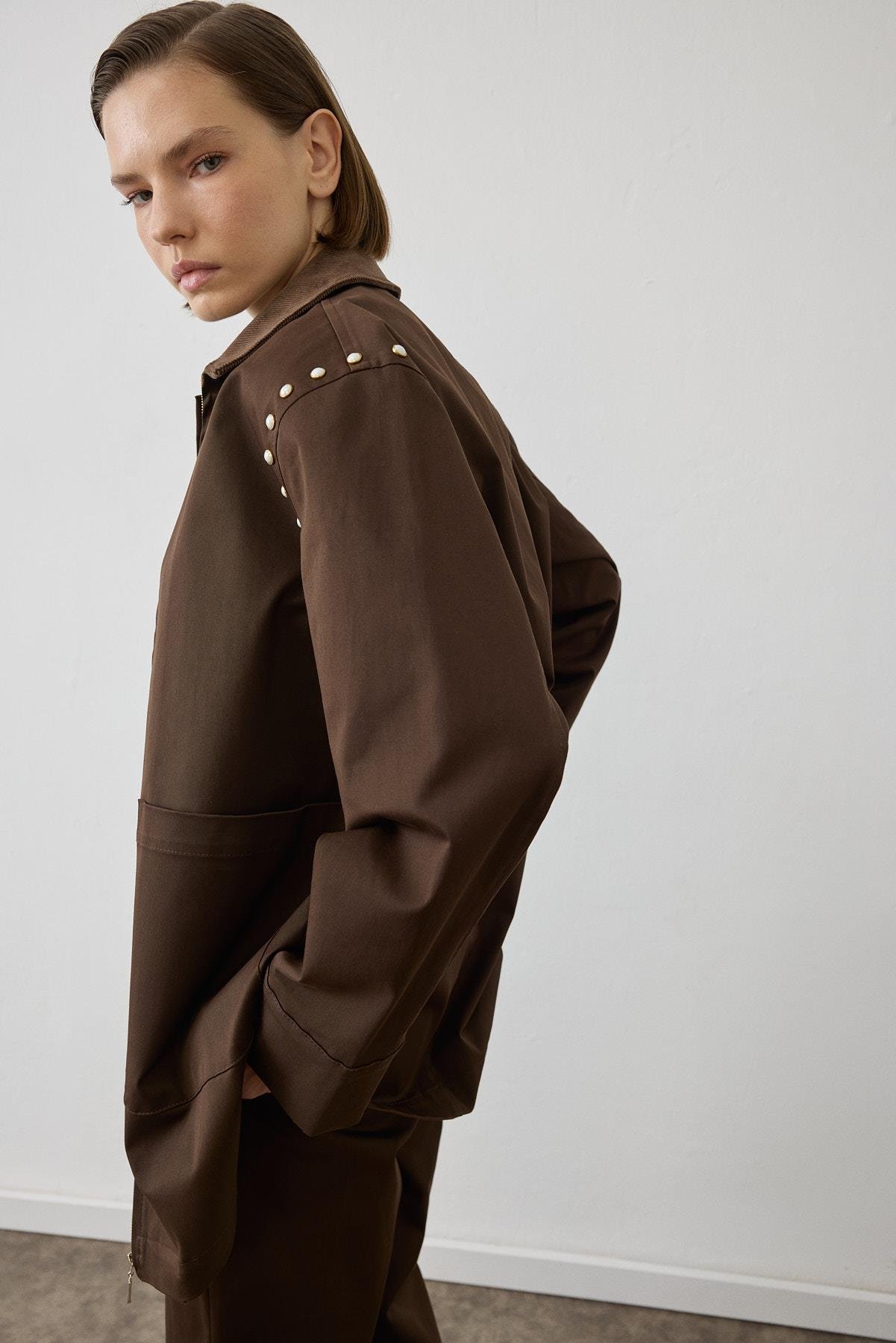 TERZİ DÜKKANI SPARK İNCİ DETAYLI PANTOLONLU TAKIM TD26K05000015