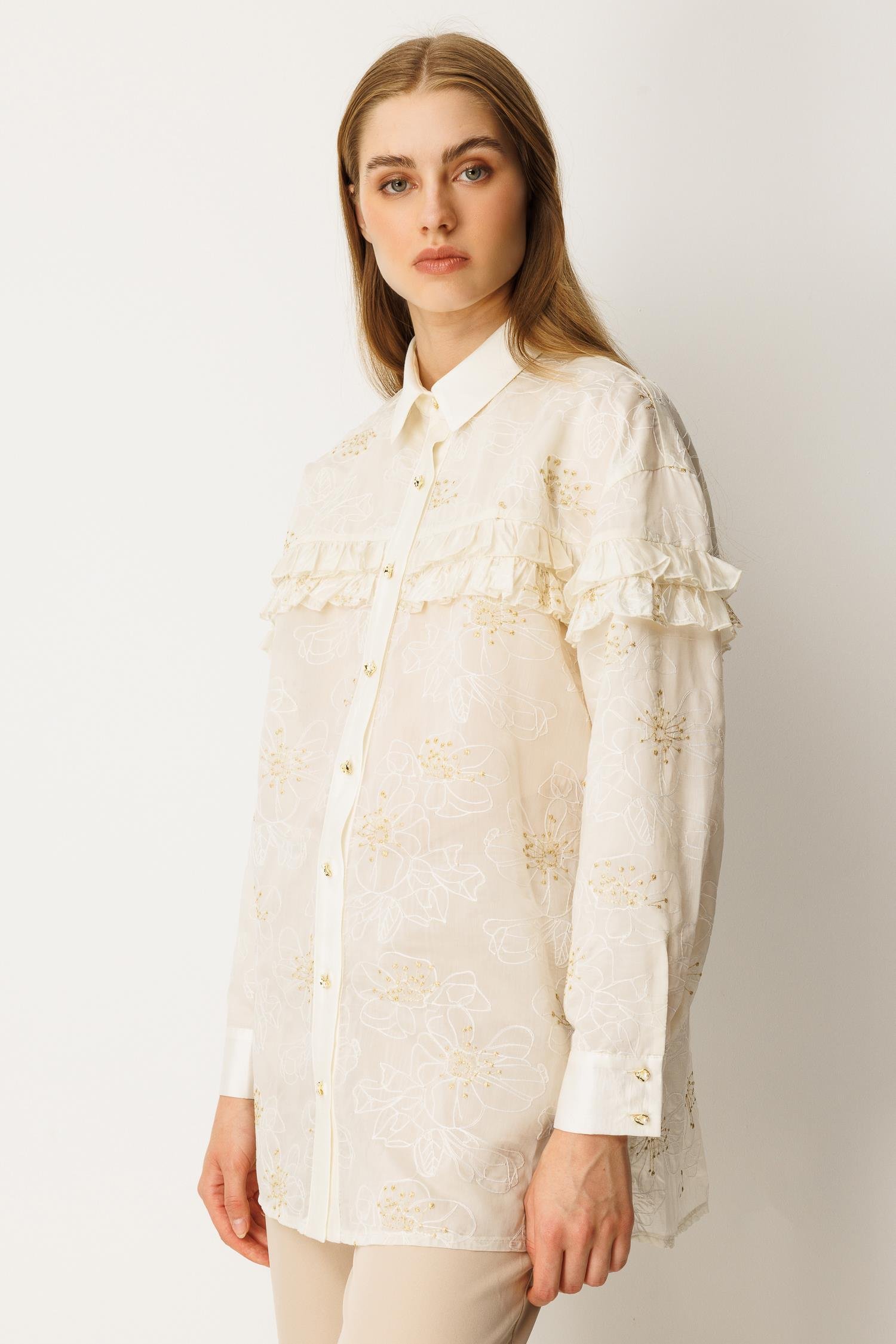 GHİSA FIRFIR DETAYLI TUNİK 26KGSTNK3211