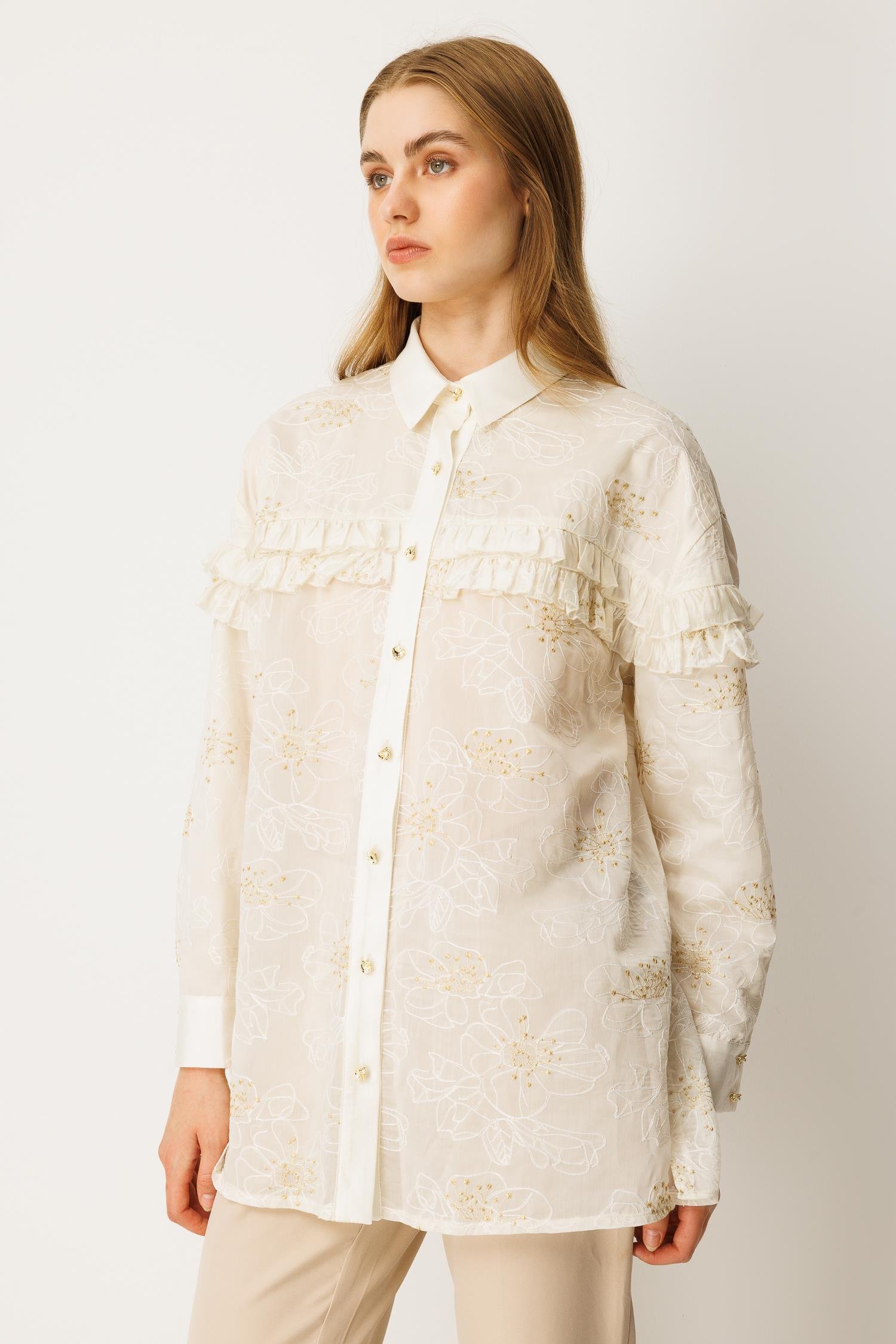 GHİSA FIRFIR DETAYLI TUNİK 26KGSTNK3211