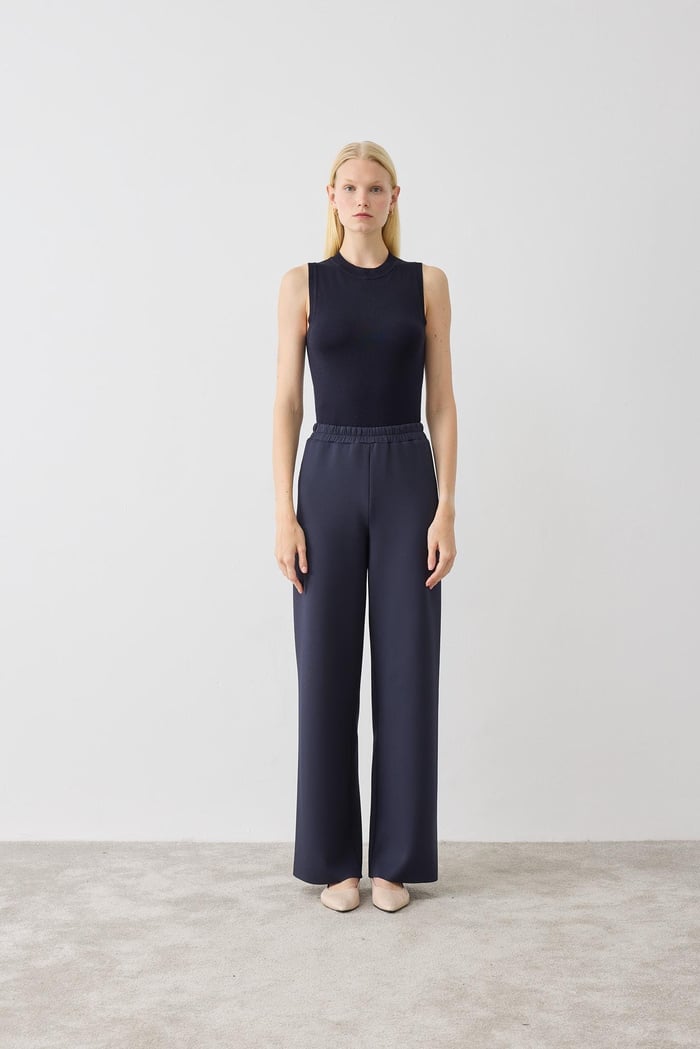 TERZİ DÜKKANI ASEL SCUBA PANTOLON TD21Y04033007 - Lacivert