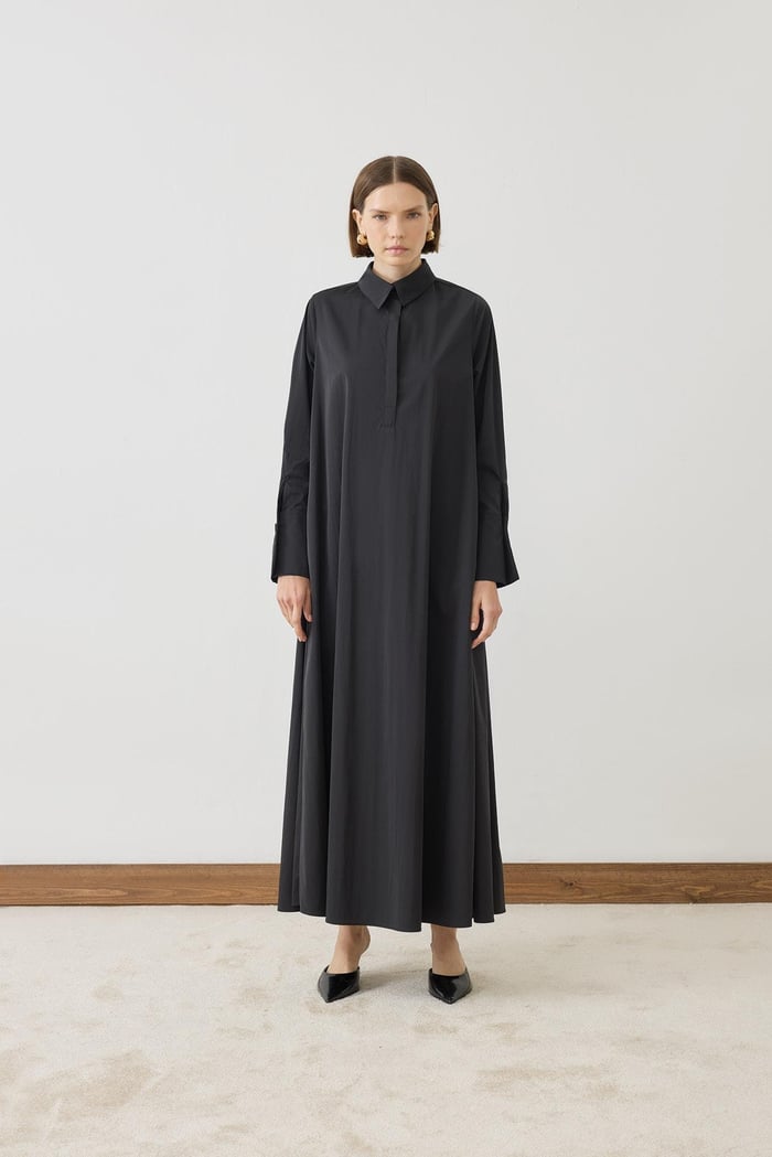 TERZİ DÜKKANI SALVE BOL KESİM GÖMLEK ELBİSE TD26K31000005