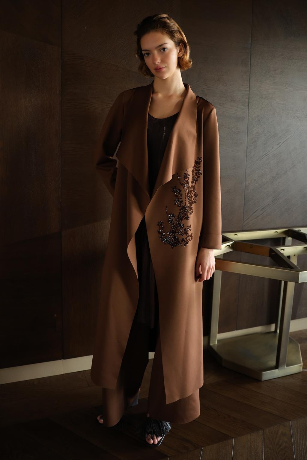 NOİ SCUBA ŞAL YAKA FLOGLU CEKET 65324