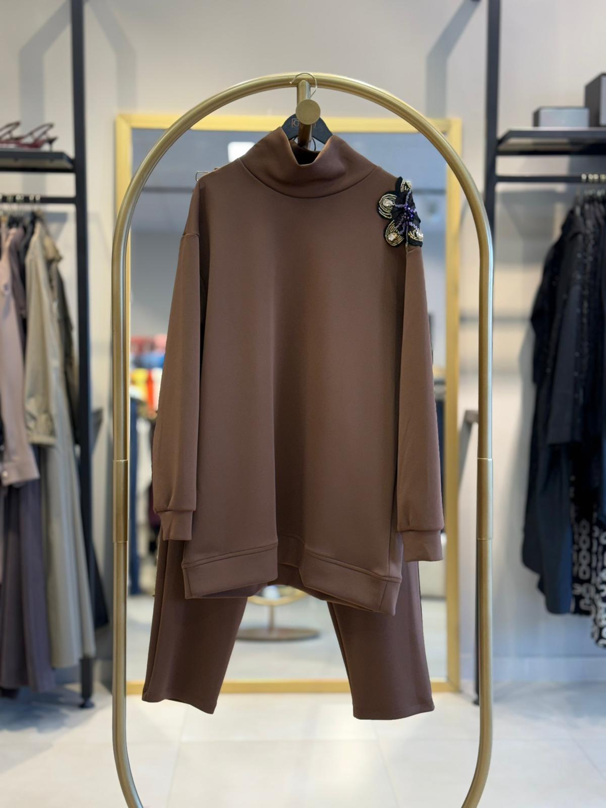 MİSSEMRAMİSS SILENZA SCUBA TAKIM 25KP14T5023 - Kahve