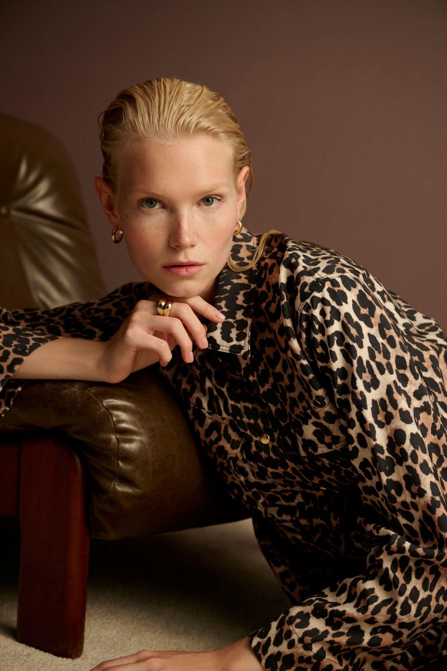 TERZİ DÜKKANI LEOPAR DESEN CEPLİ PANTOLONLU TAKIM TD26K05000056