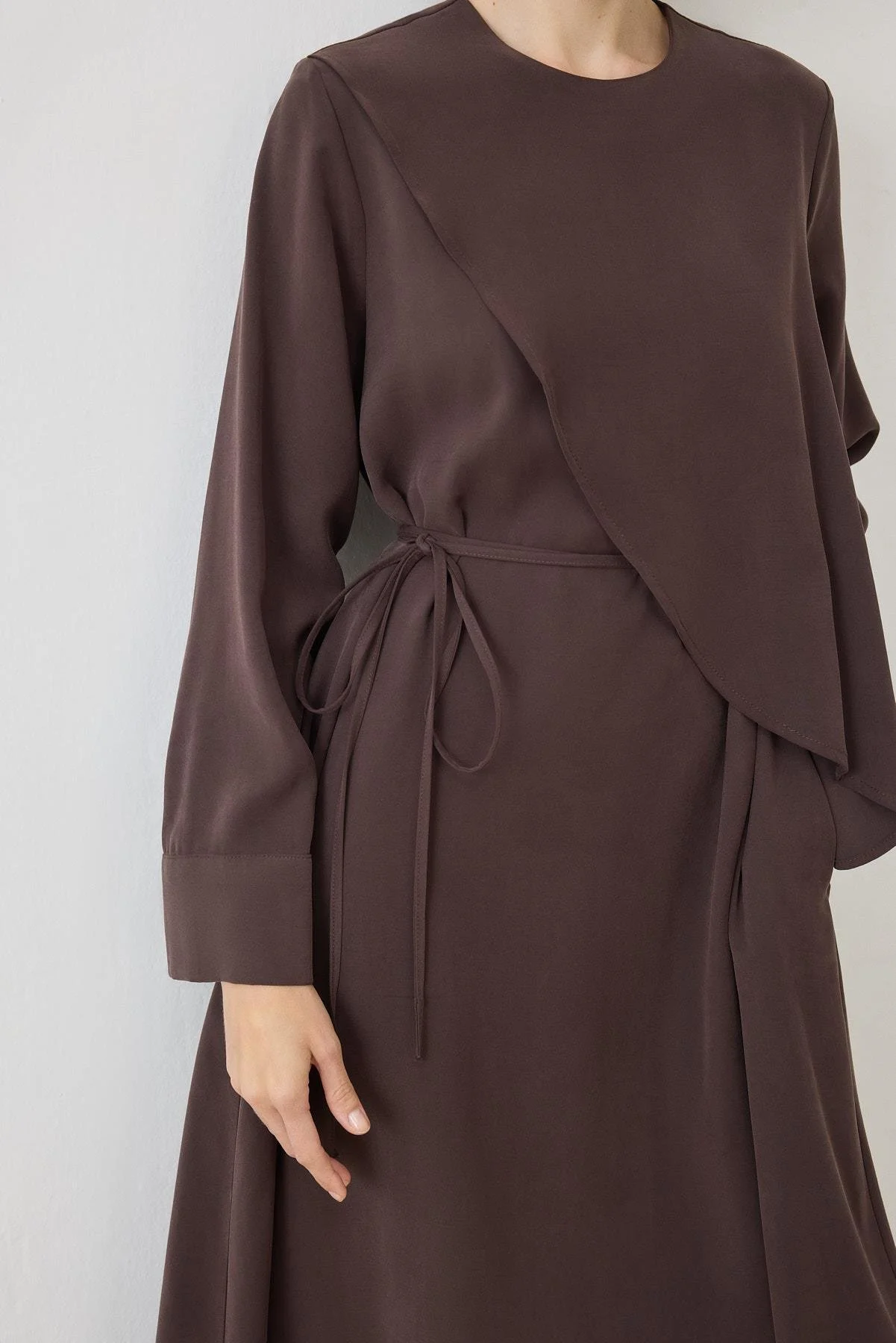 MİORİ JAVE TAŞLANMIŞ MODAL ELBİSE MIO26K3100009