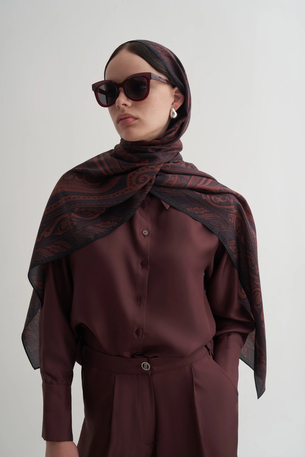BORDEAUX LİLY ŞAL