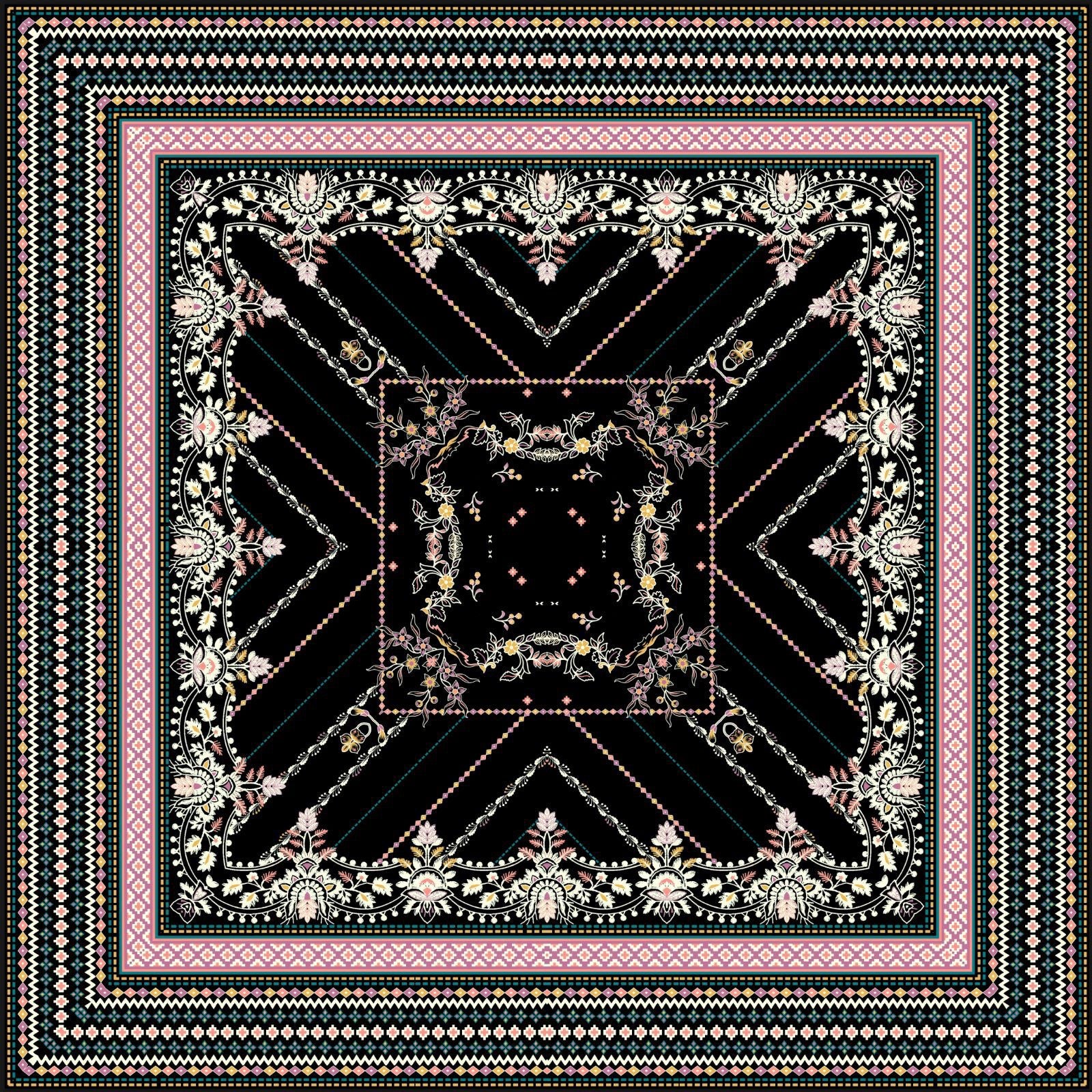 MORENOSİLK TWİLL SAKURA SCARF EŞARP