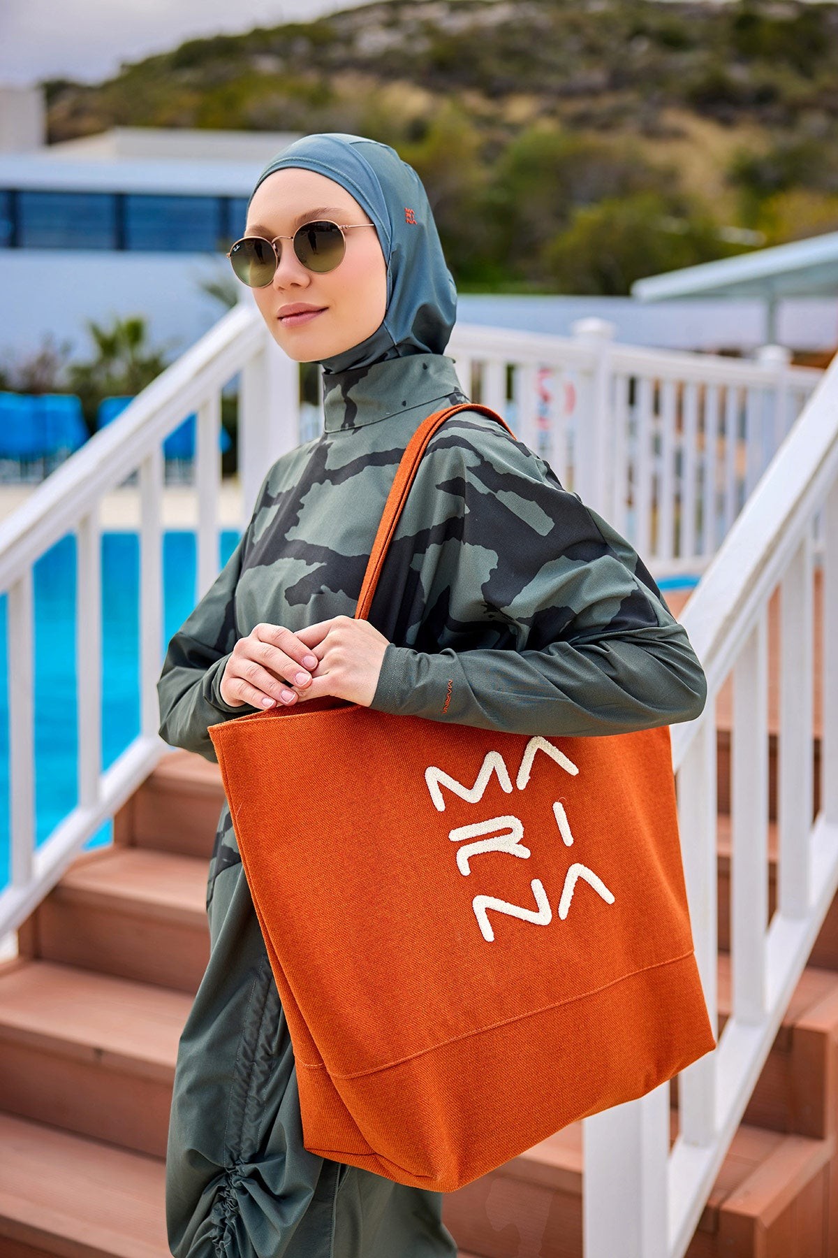 MARİNA NAKIŞLI ÇANTA - Turuncu