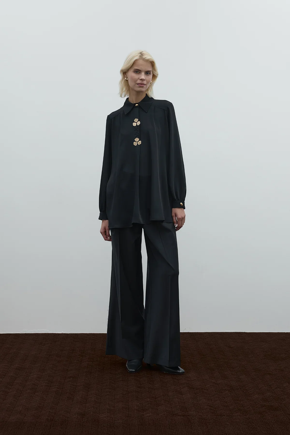 CLANDE YAKA AKSESUARLI GÖMLEK 3025