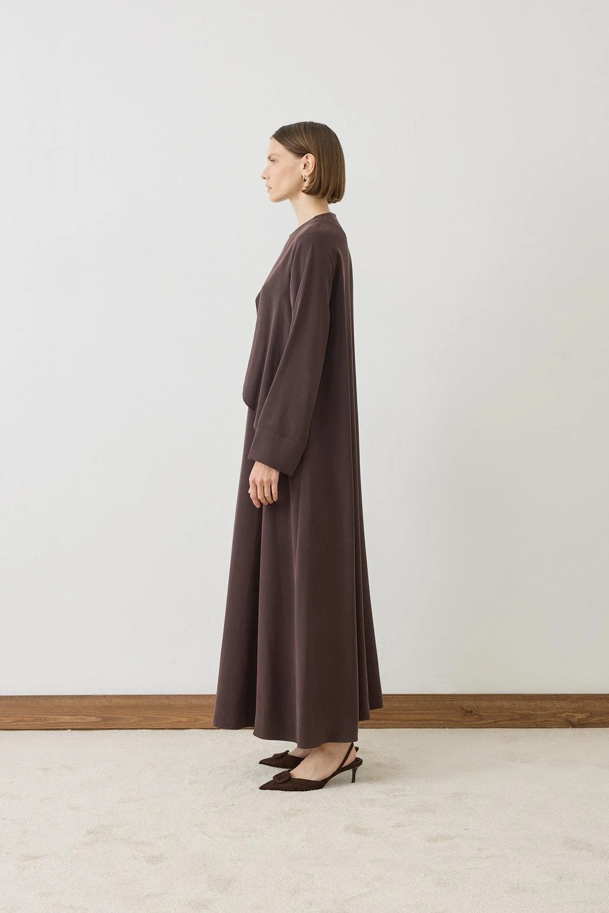 MİORİ JAVE TAŞLANMIŞ MODAL ELBİSE MIO26K3100009