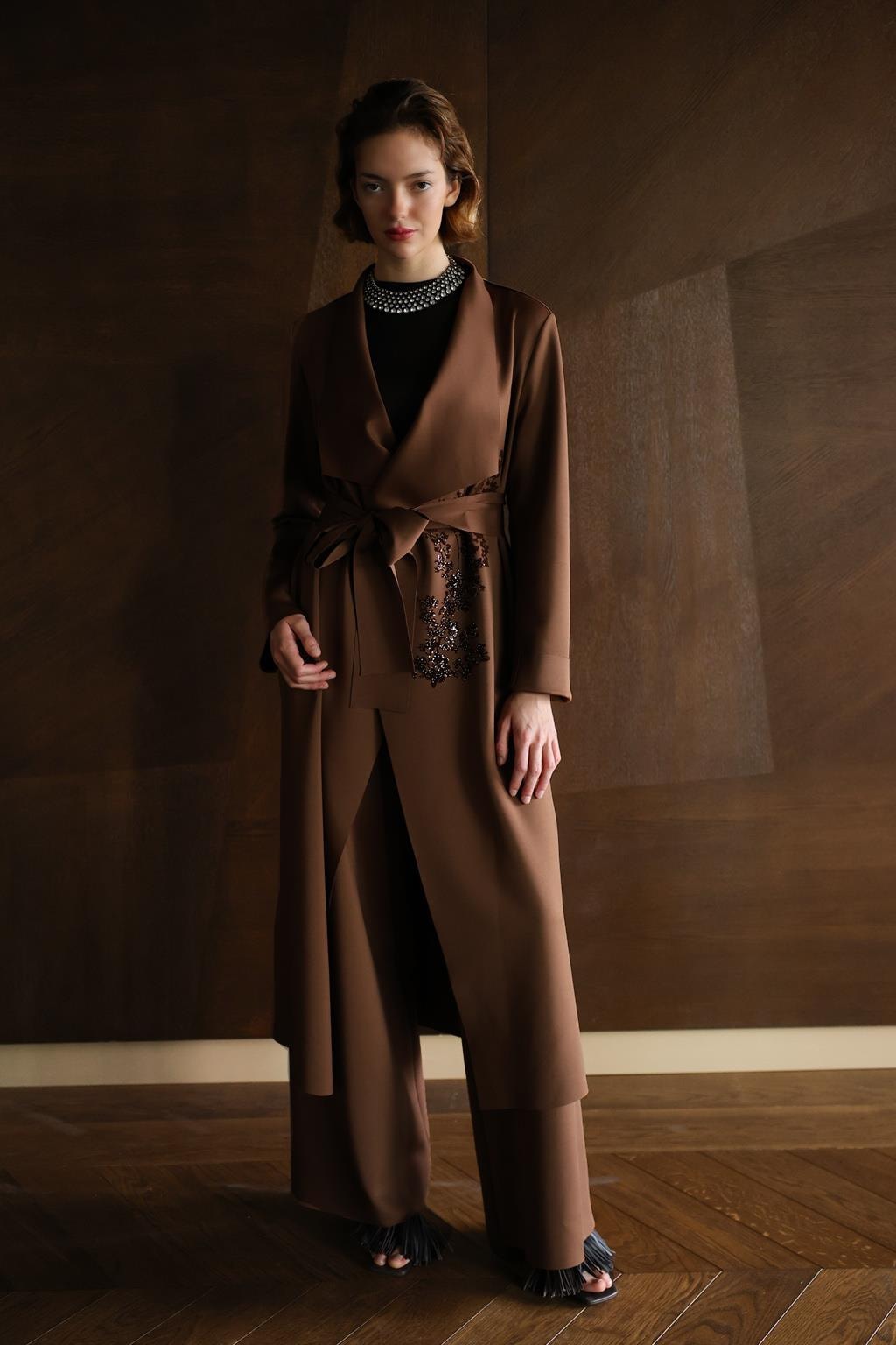 NOİ SCUBA ŞAL YAKA FLOGLU CEKET 65324