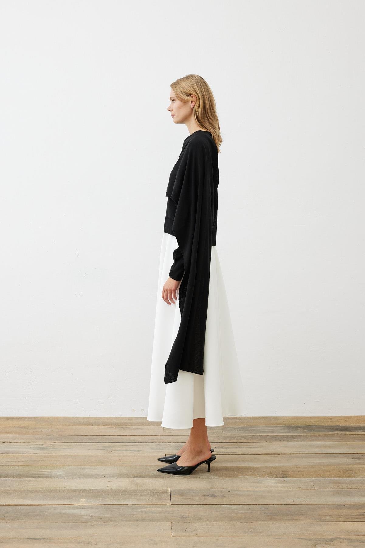 TERZİ DÜKKANI BELLA ŞAL DETAYLI TRİKO KAZAK TD24K15033009