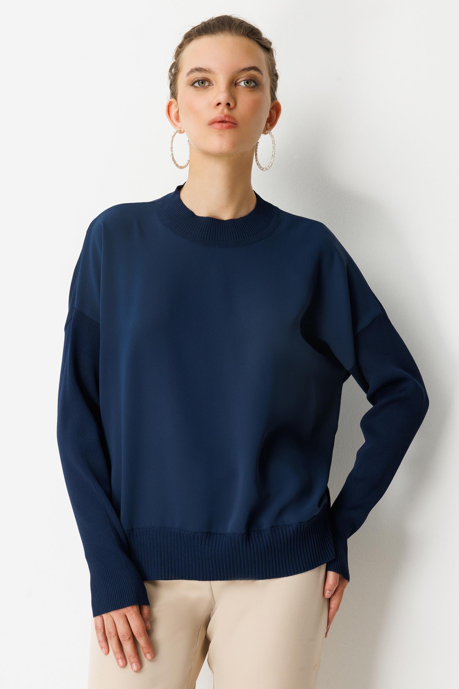 GHİSA BLUZ 26KÖRBLZ4907 - Lacivert